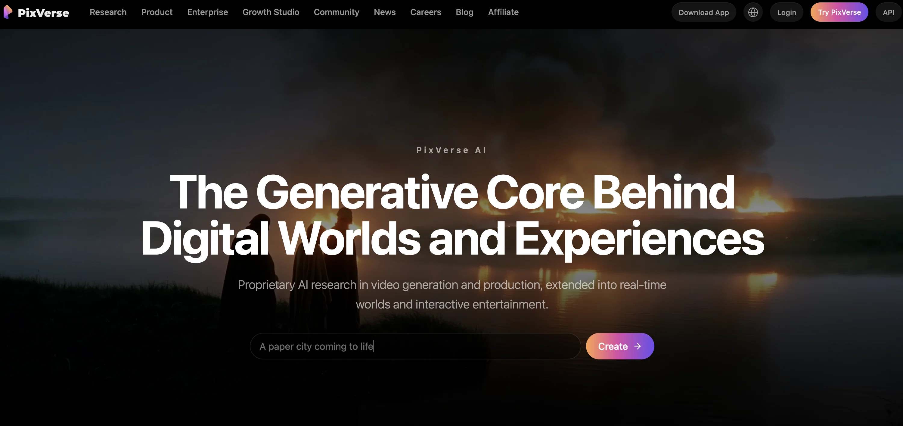 PixVerse website
