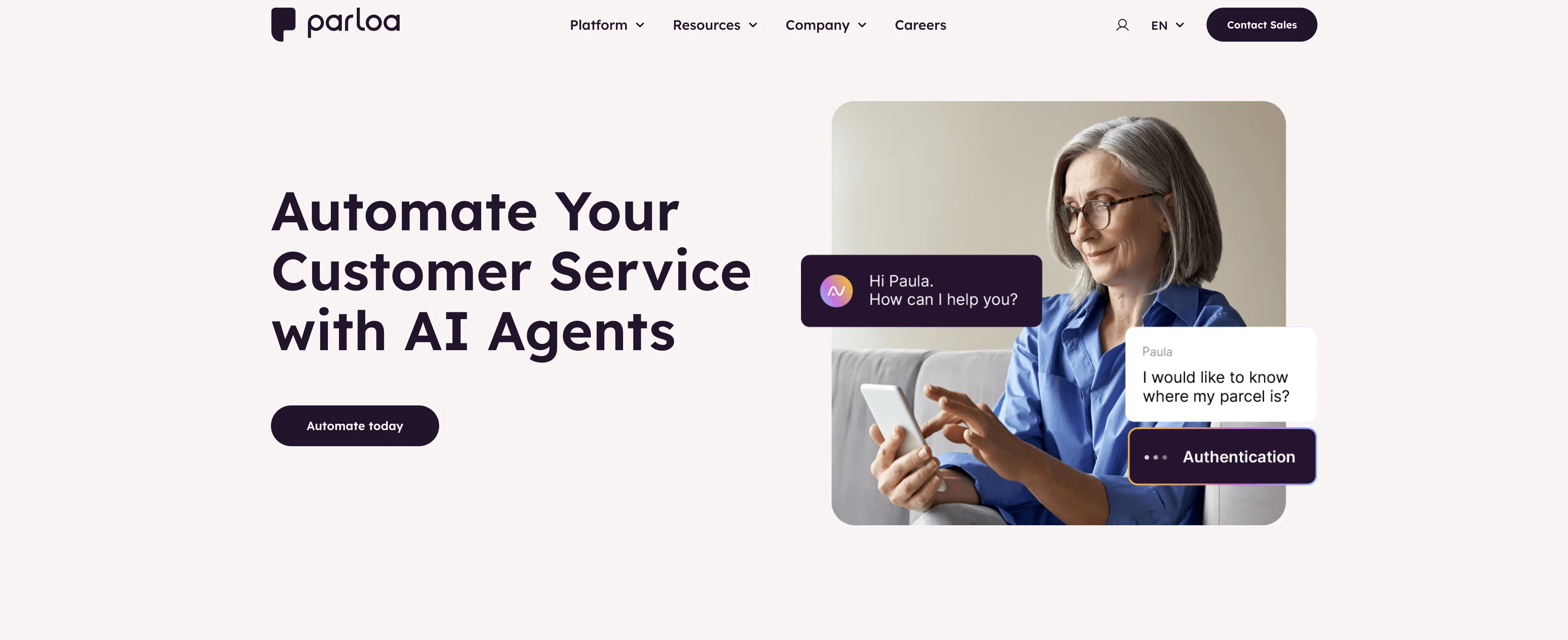Parloa website