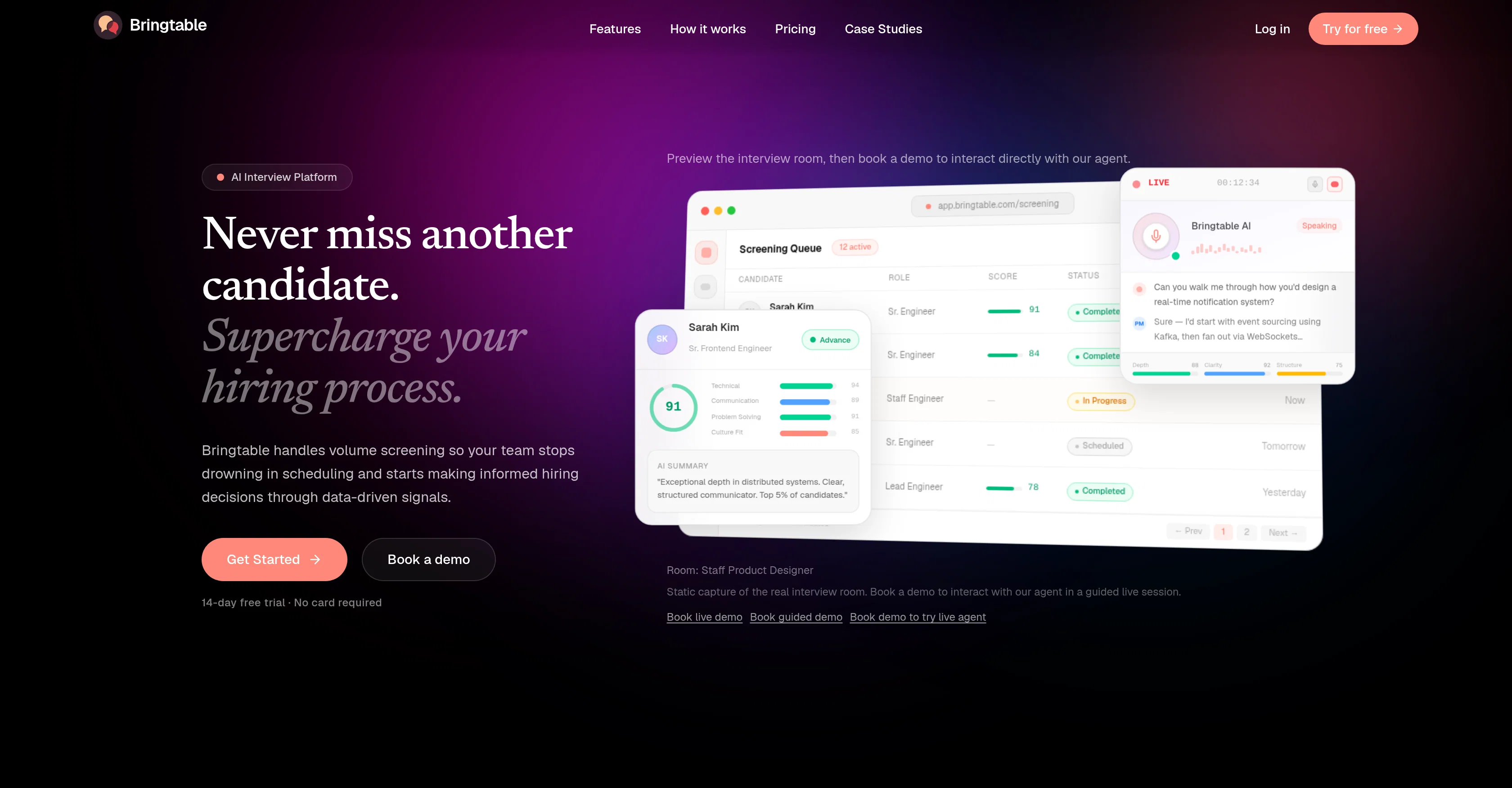 Bringtable website