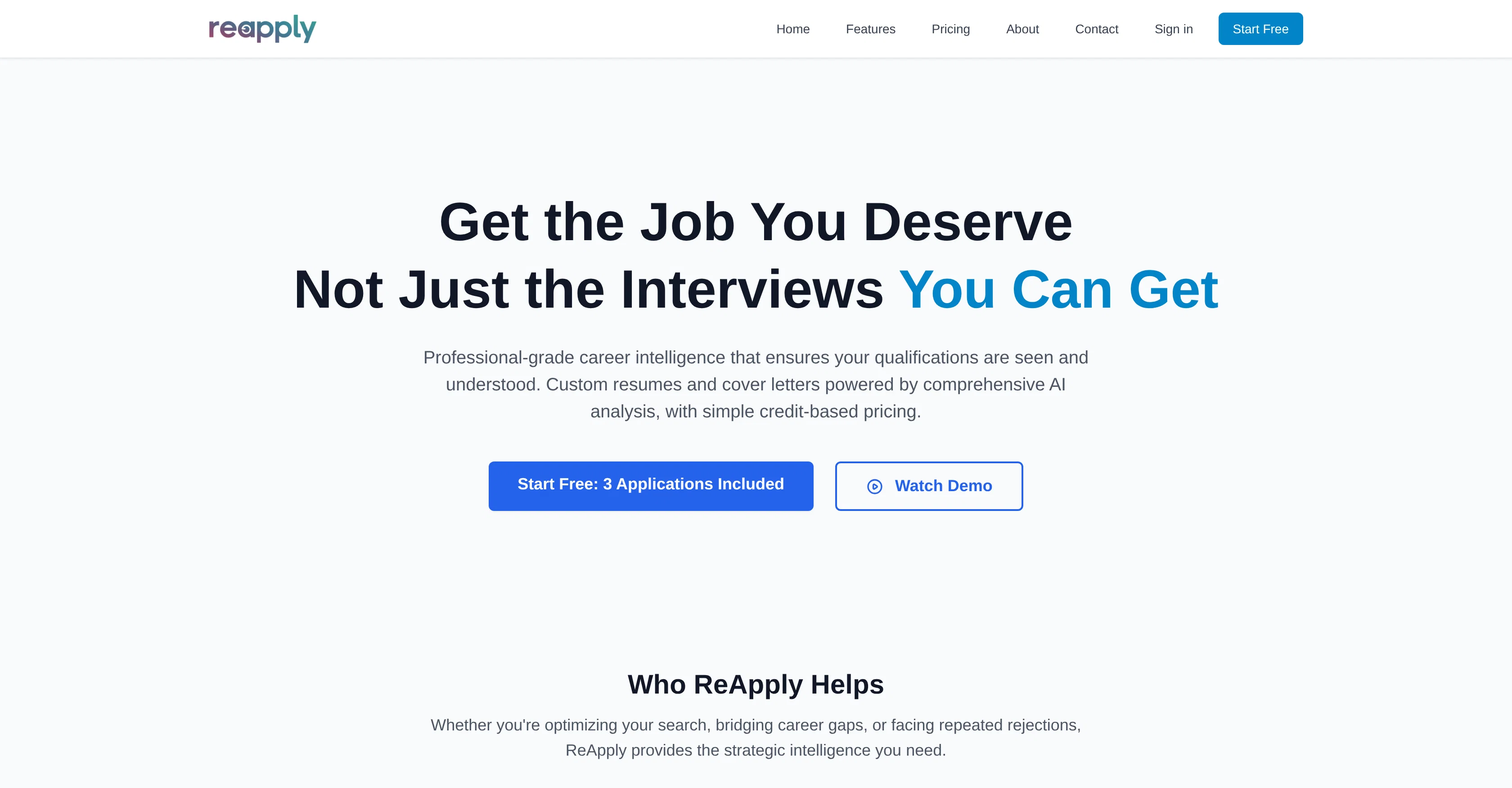 ReApply website