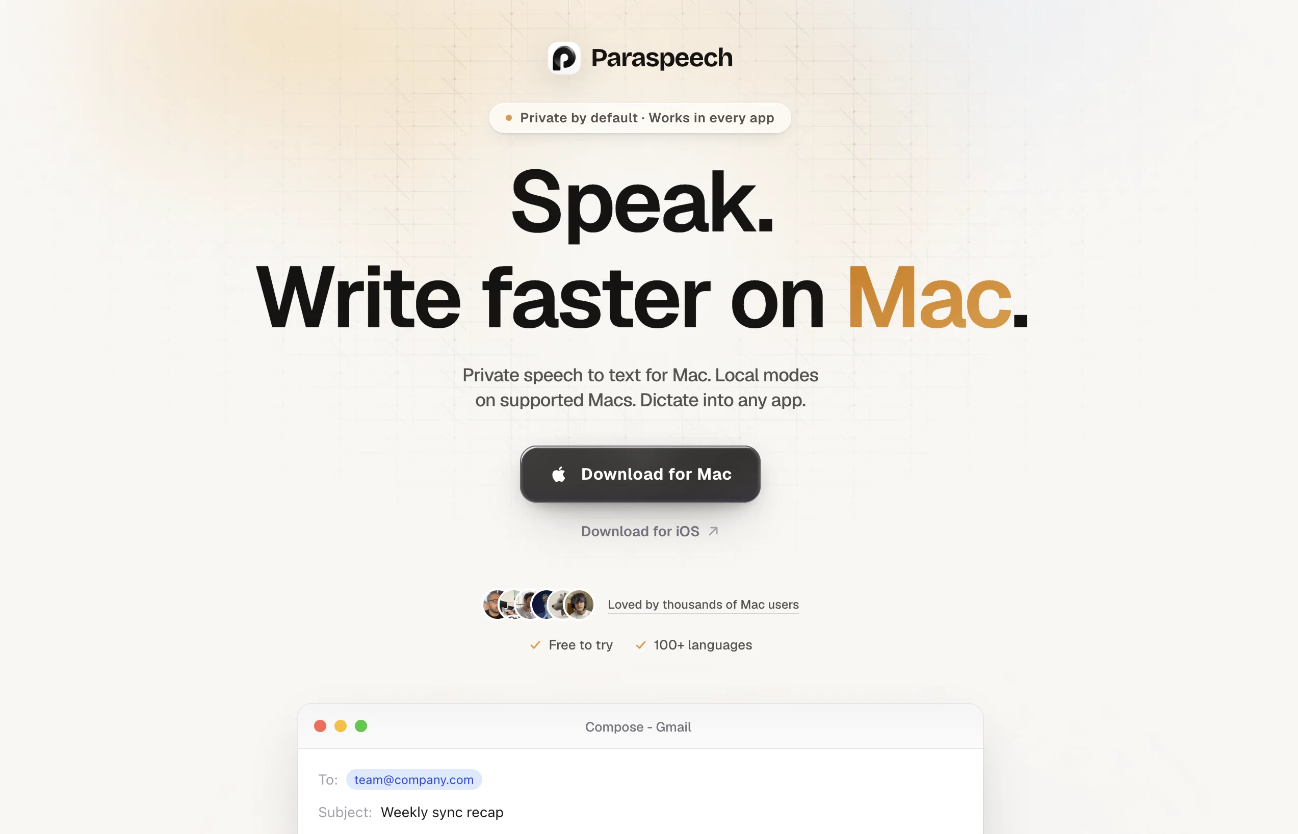 Paraspeech website