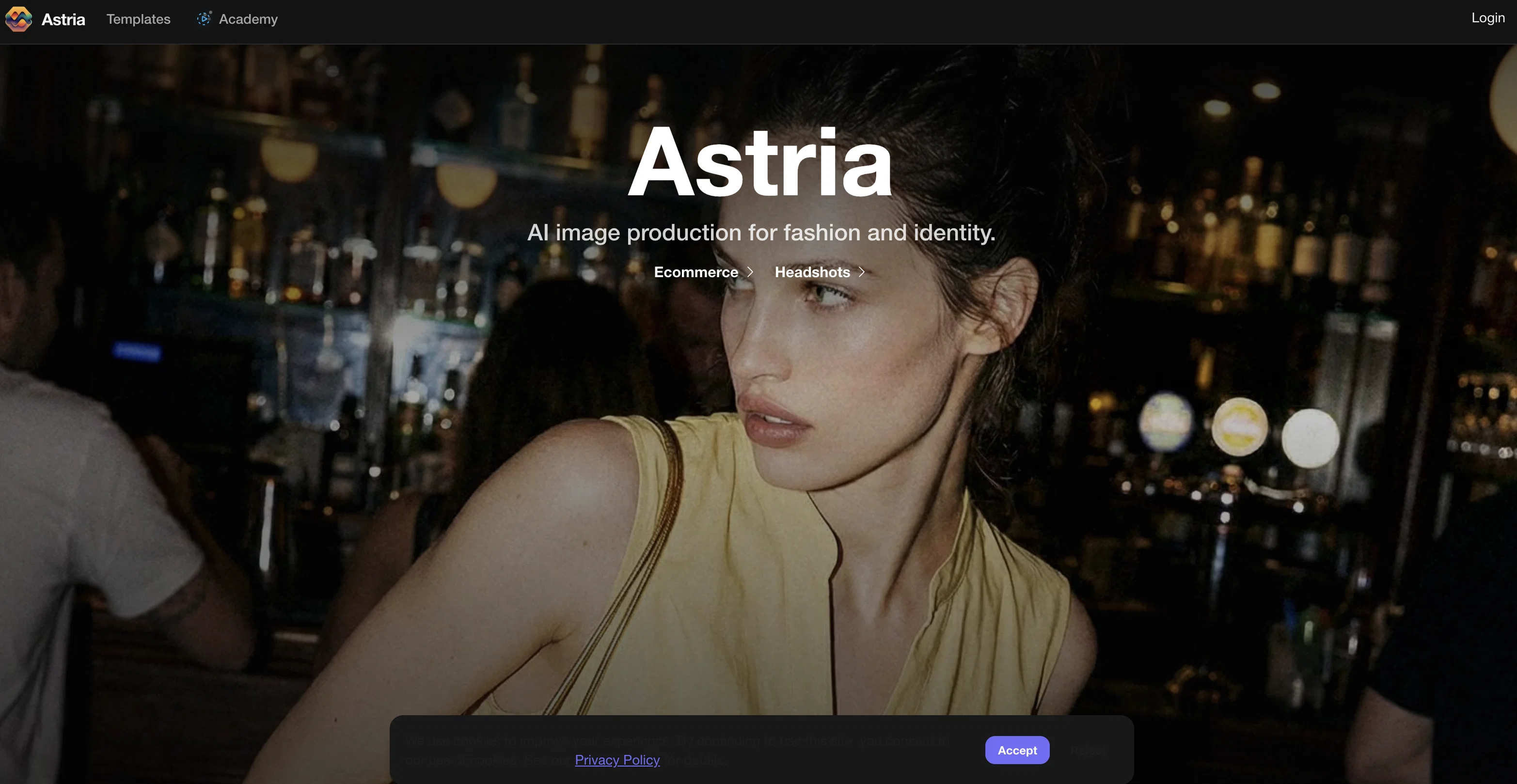 Astria.ai website