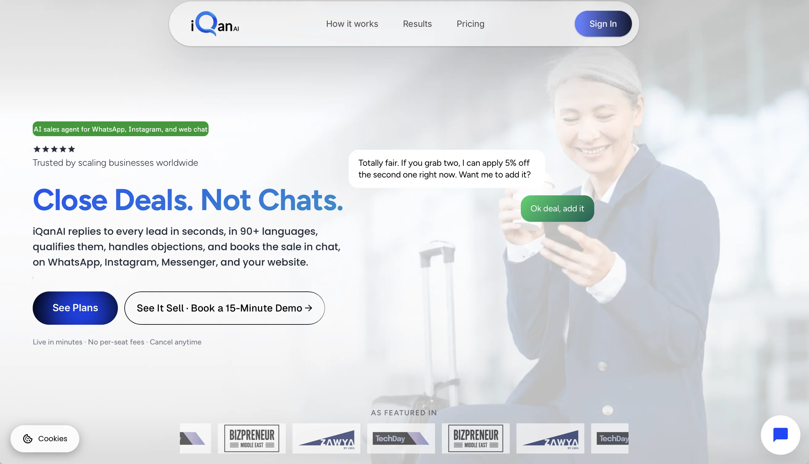 iQanAI website