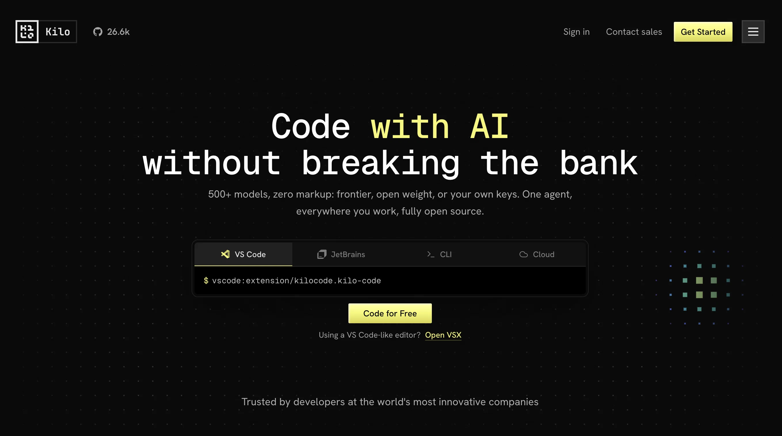 Kilo Code website