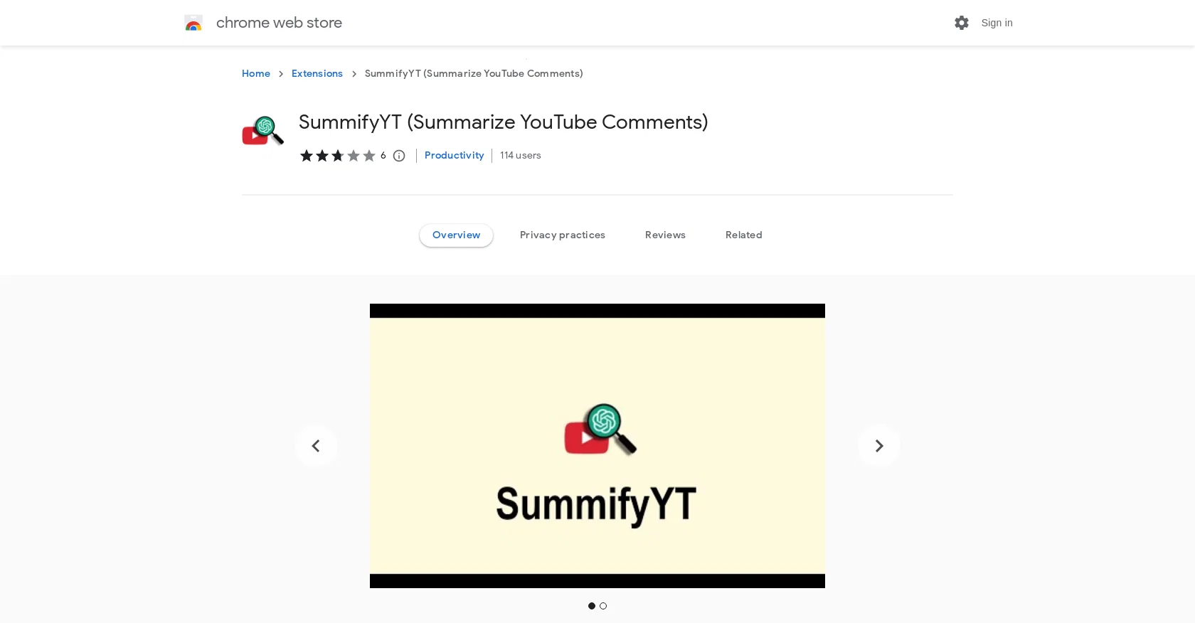 SummifyYT  website