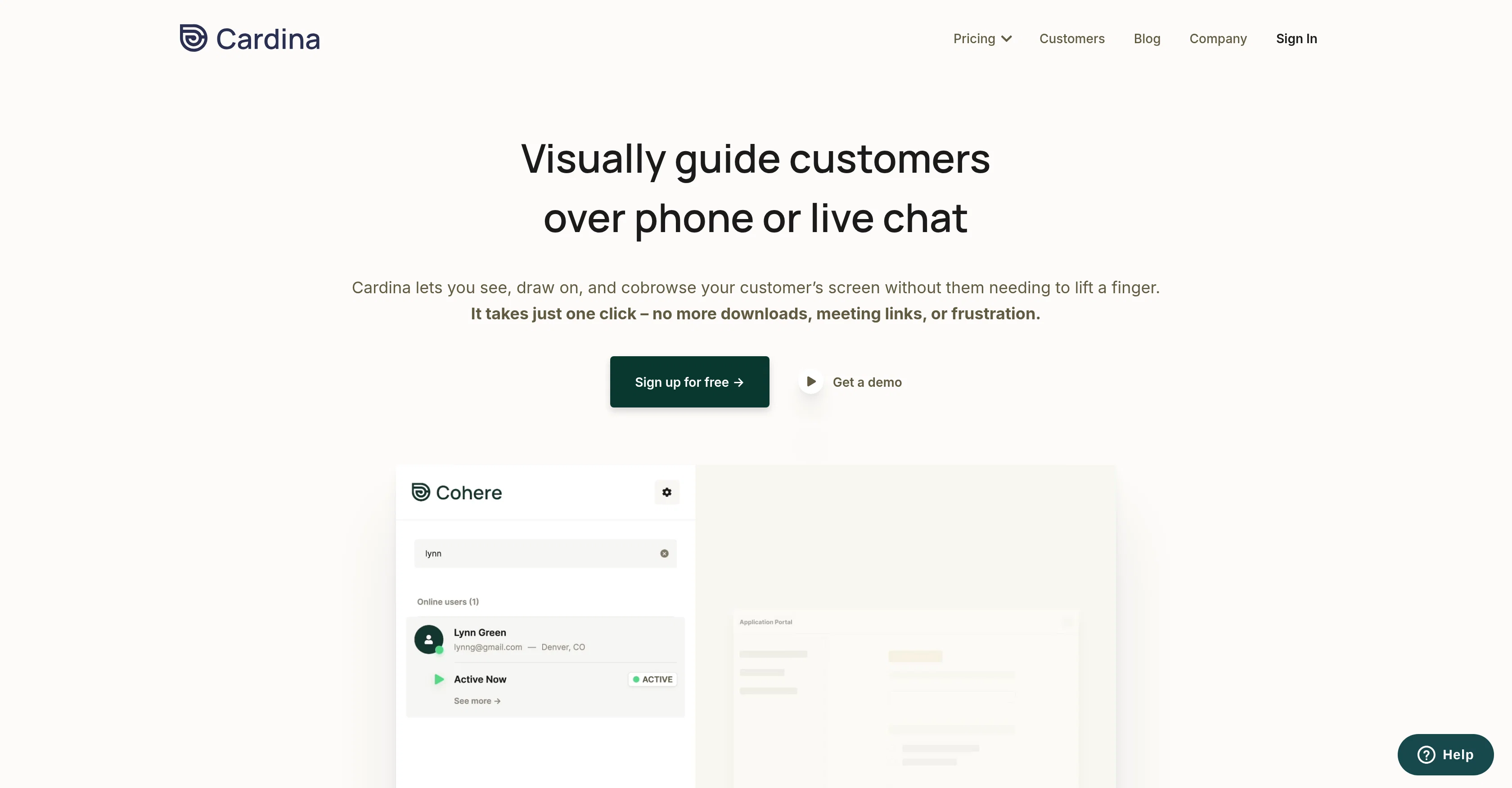 Cardina website