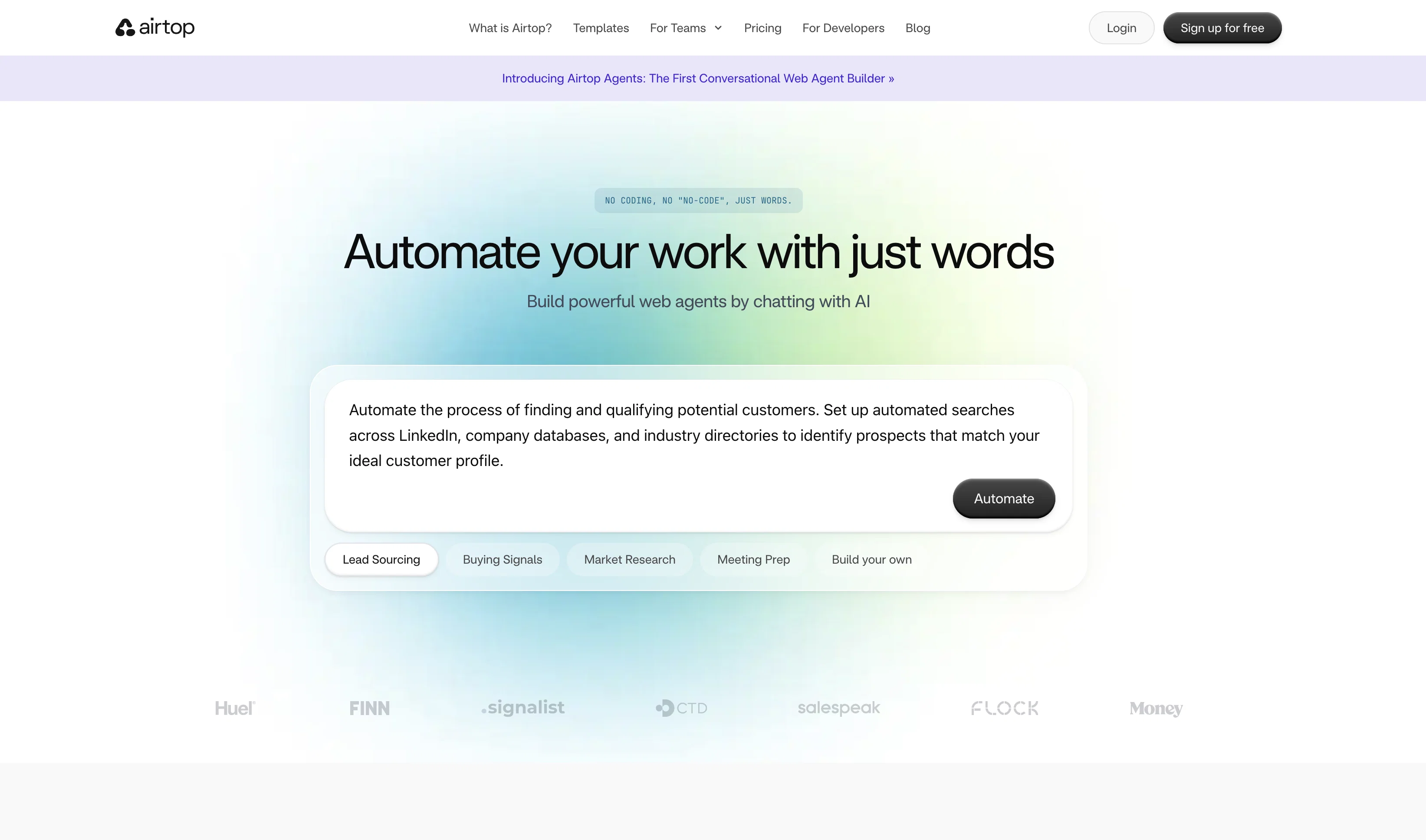 Airtop website