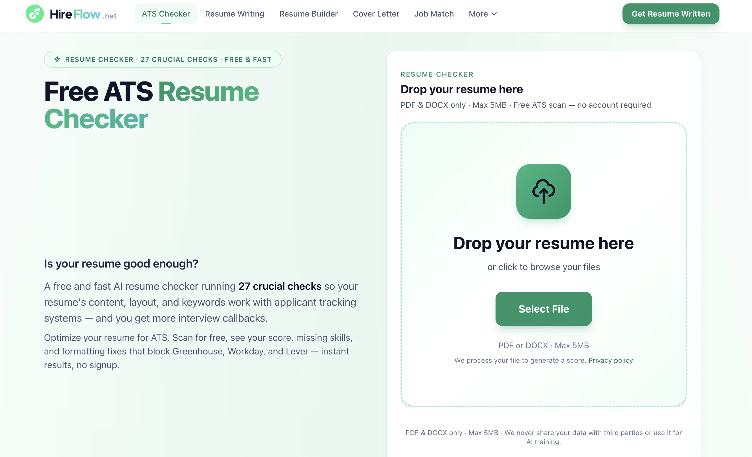 HireFlow.net website