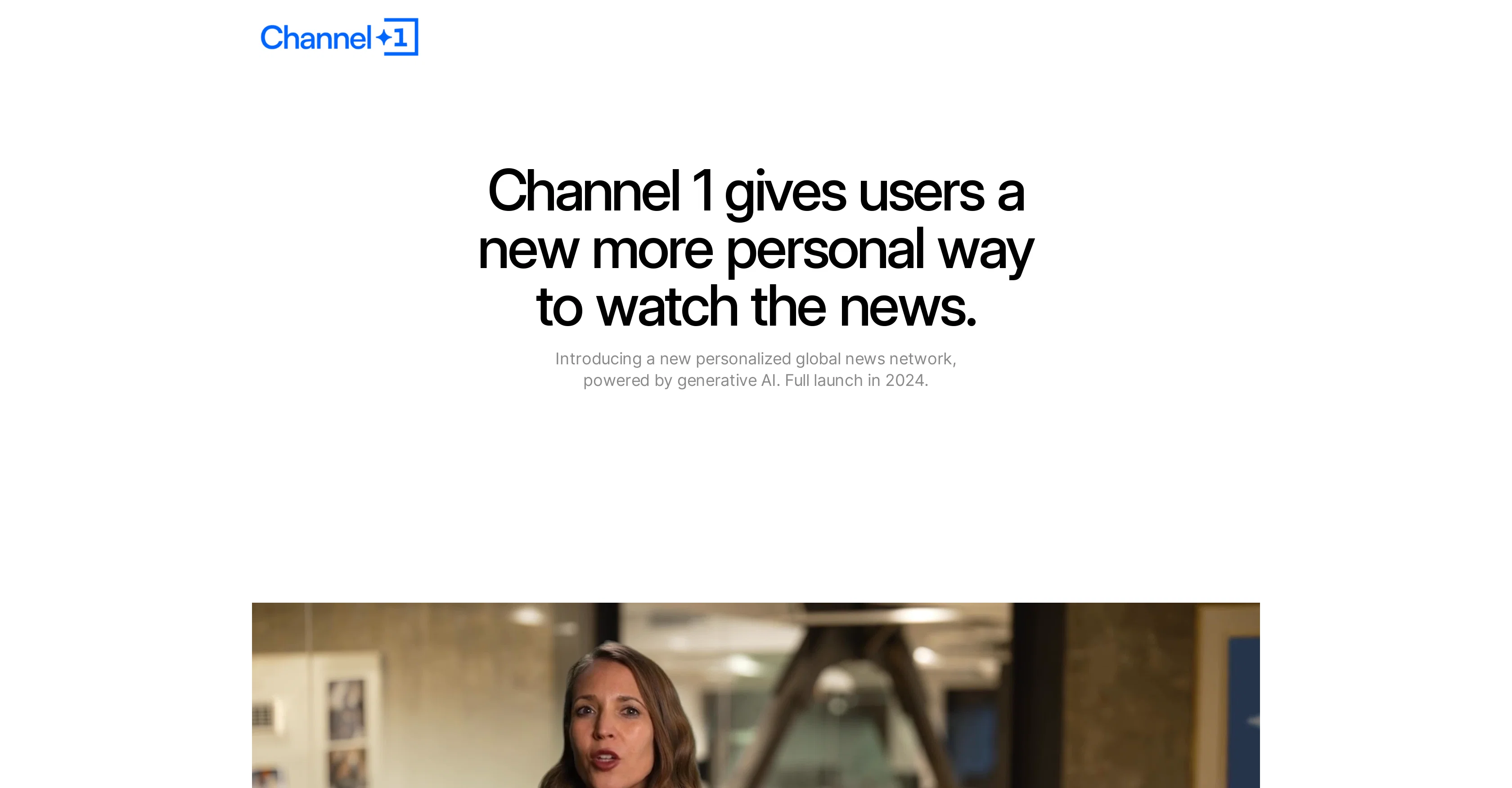 Channel1 AI website