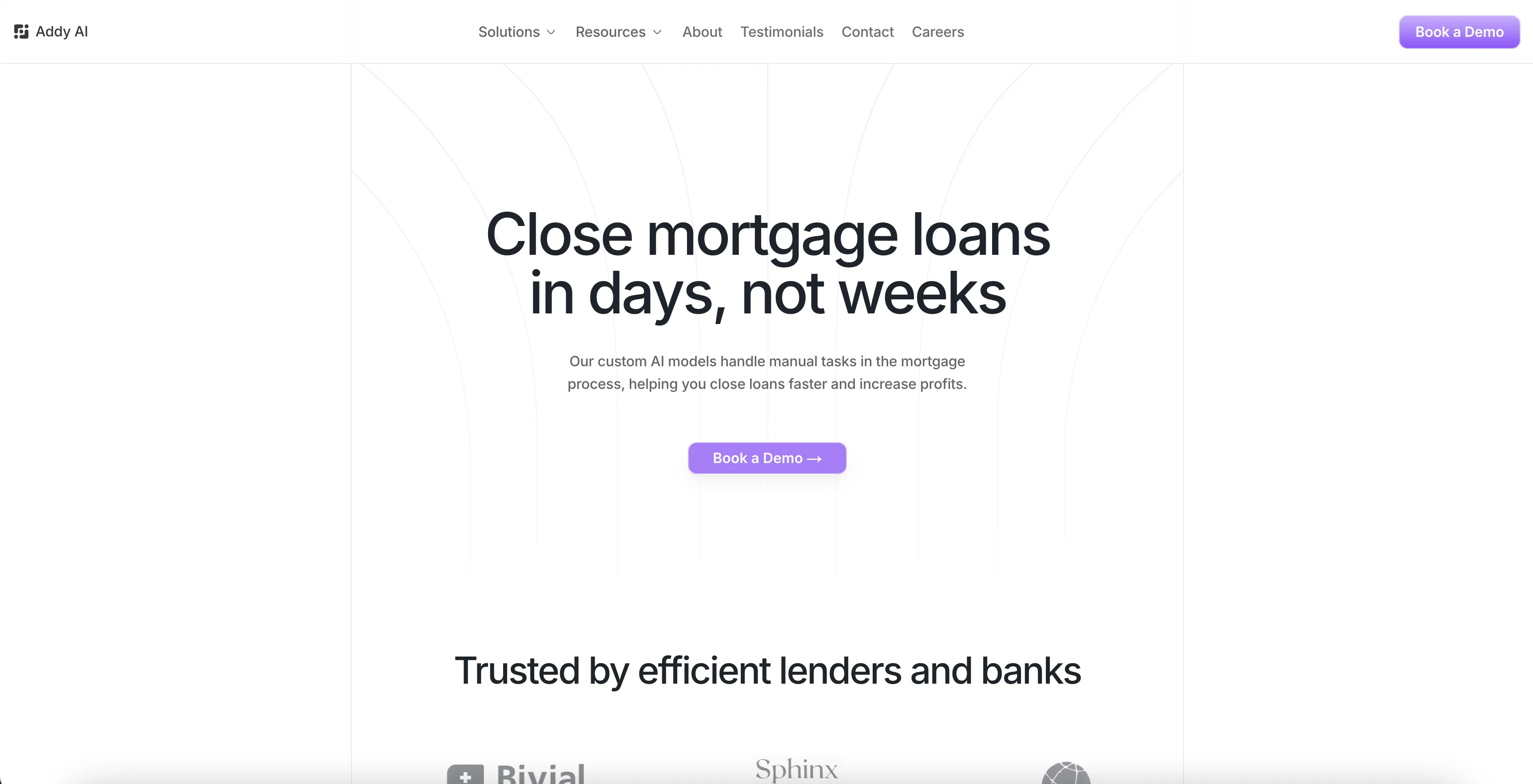 Addy AI website