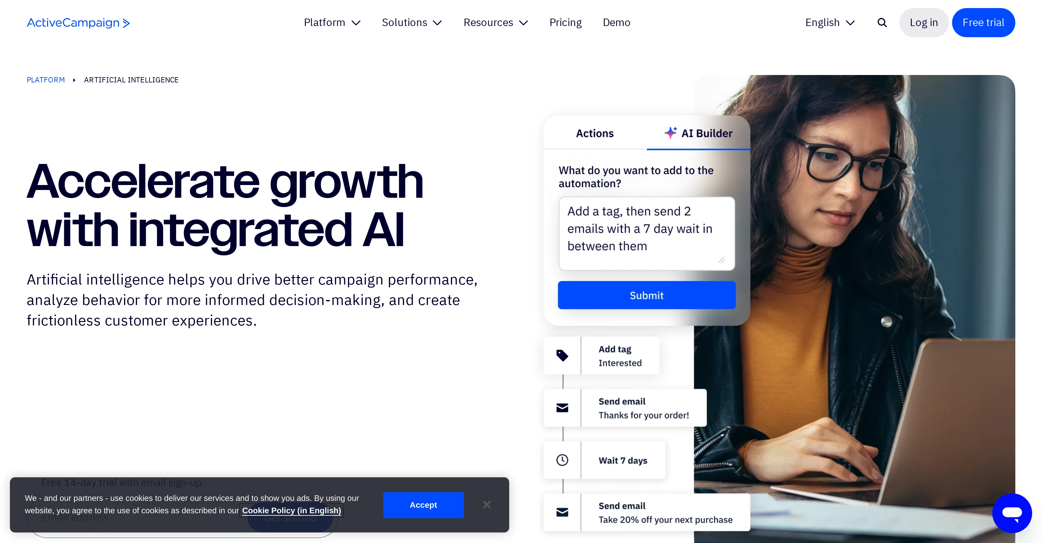 ActiveCampaign website