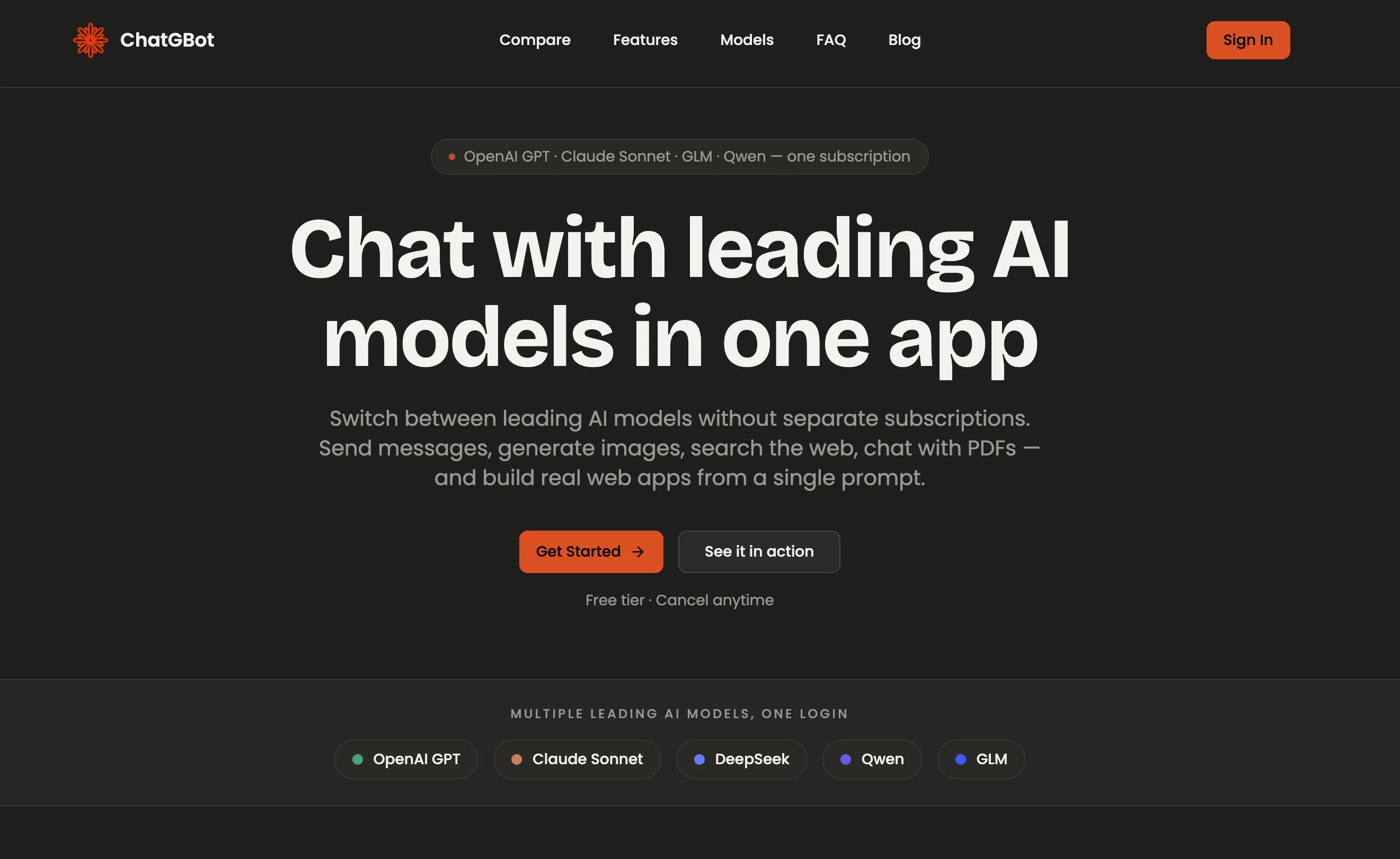 ChatGBot website