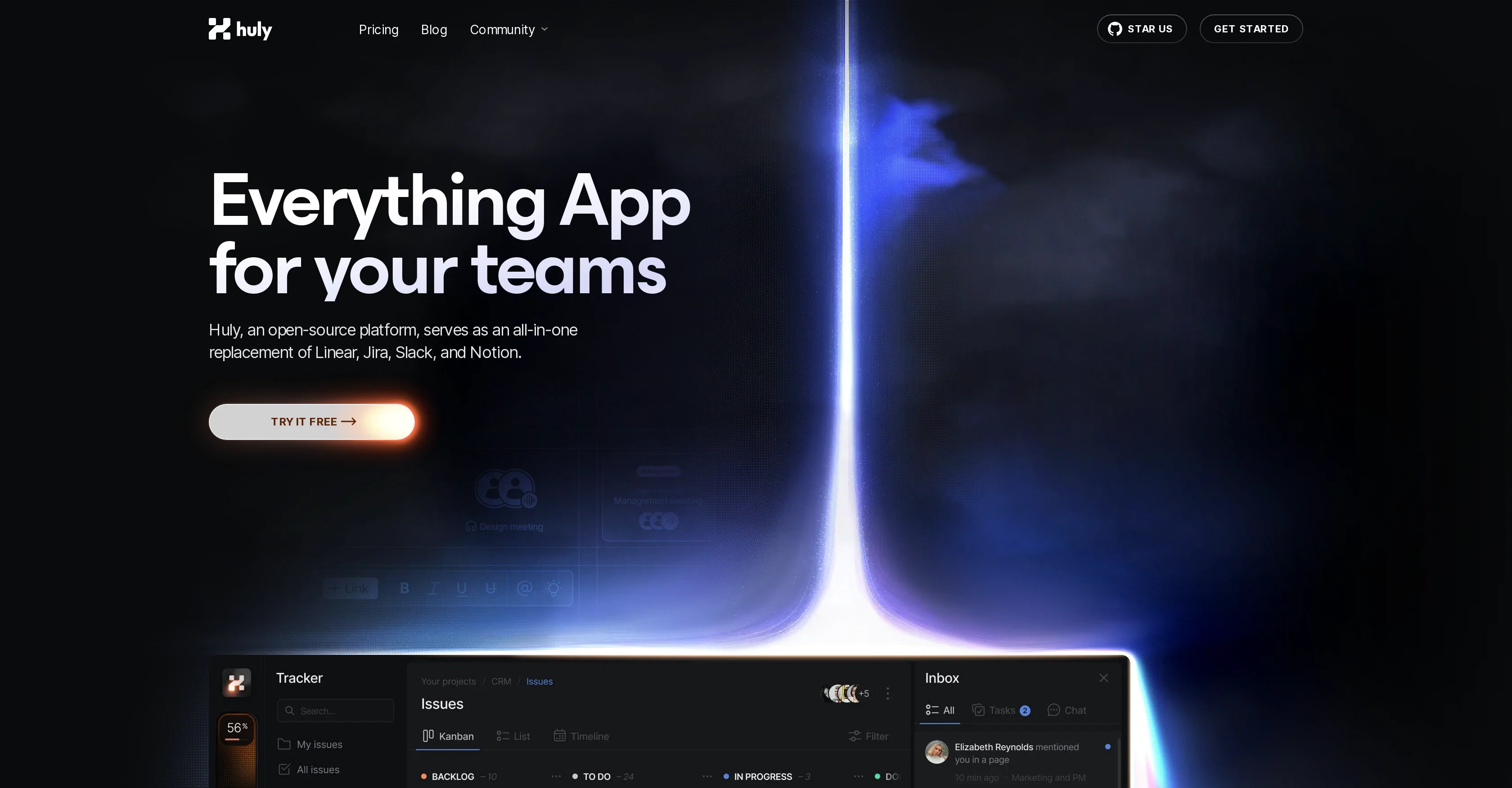 Huly website