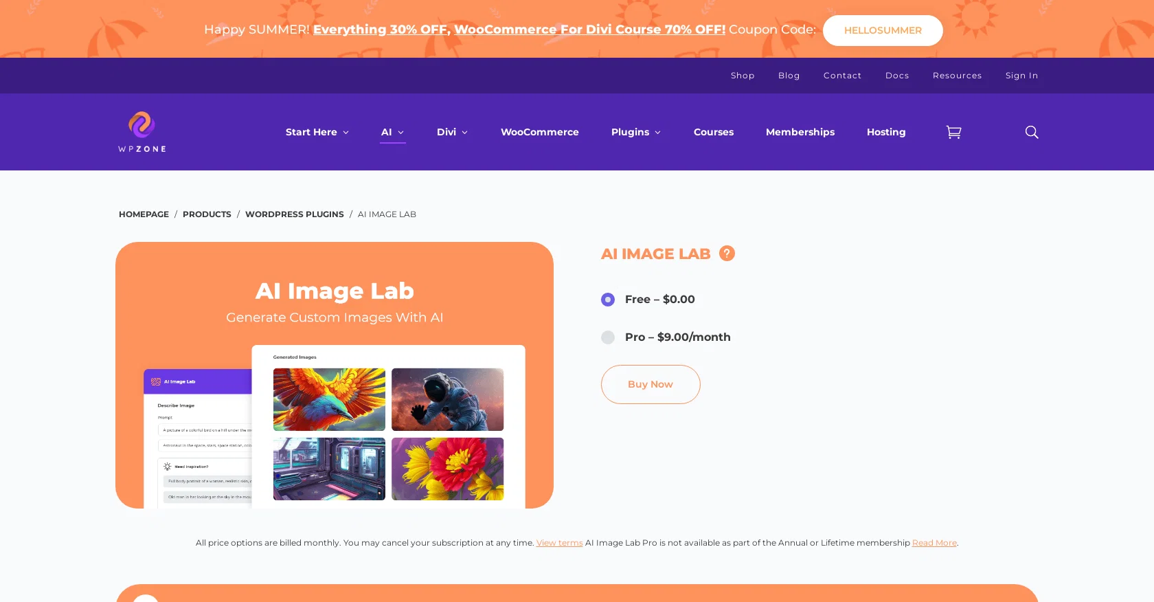 WPZone website