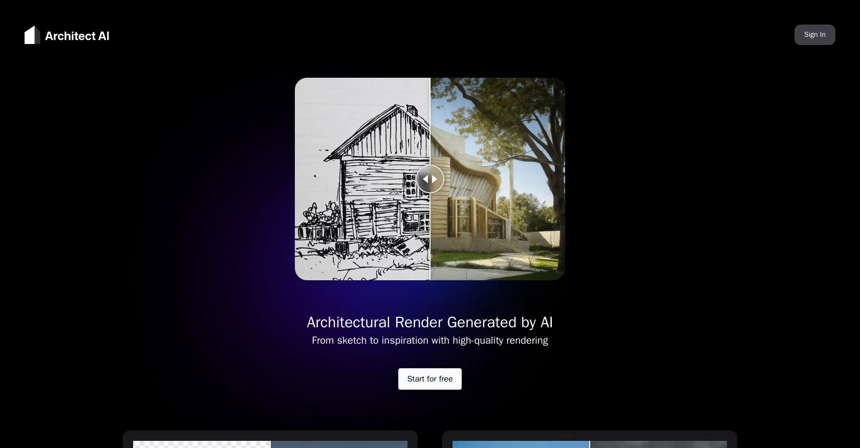 Architect AI website