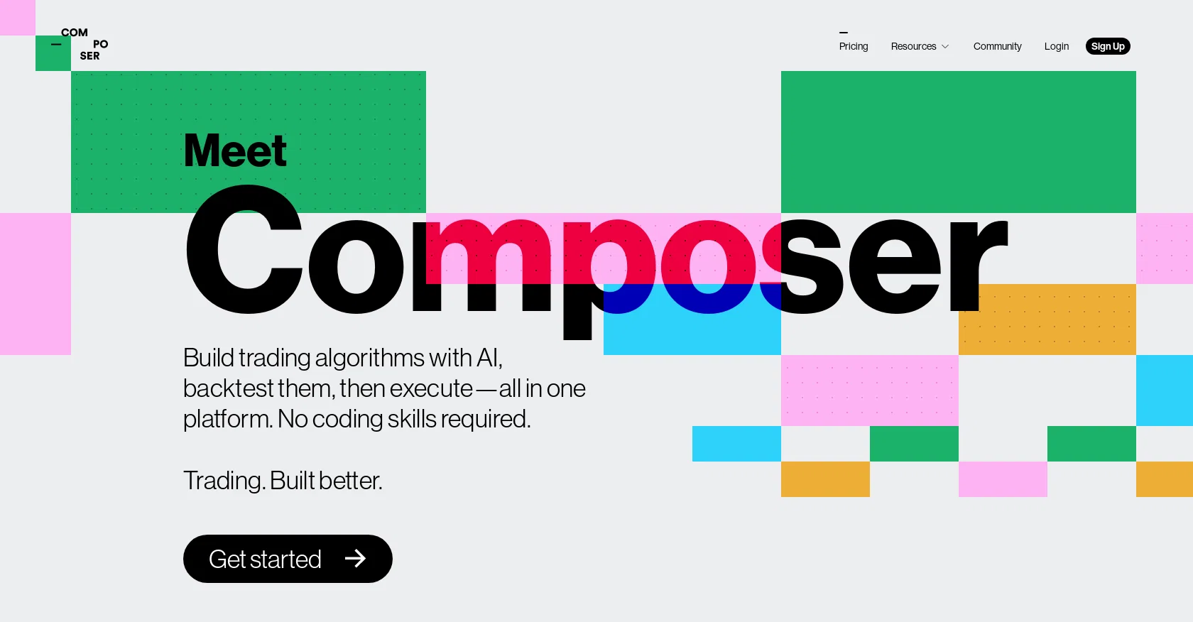 Composer Trade website
