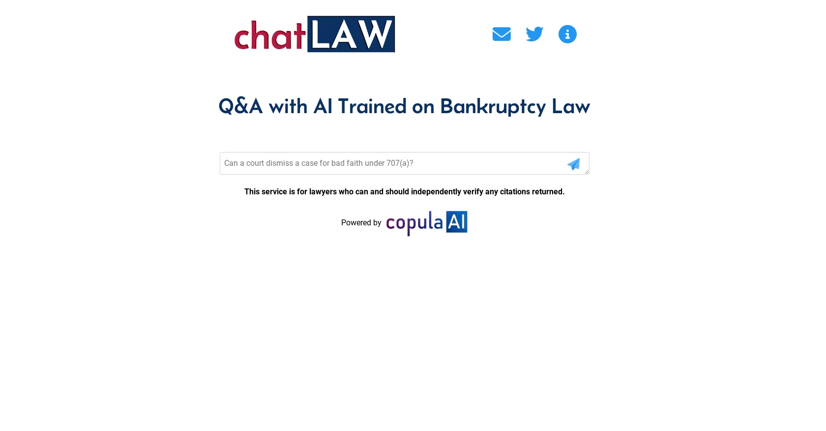 ChatLaw website