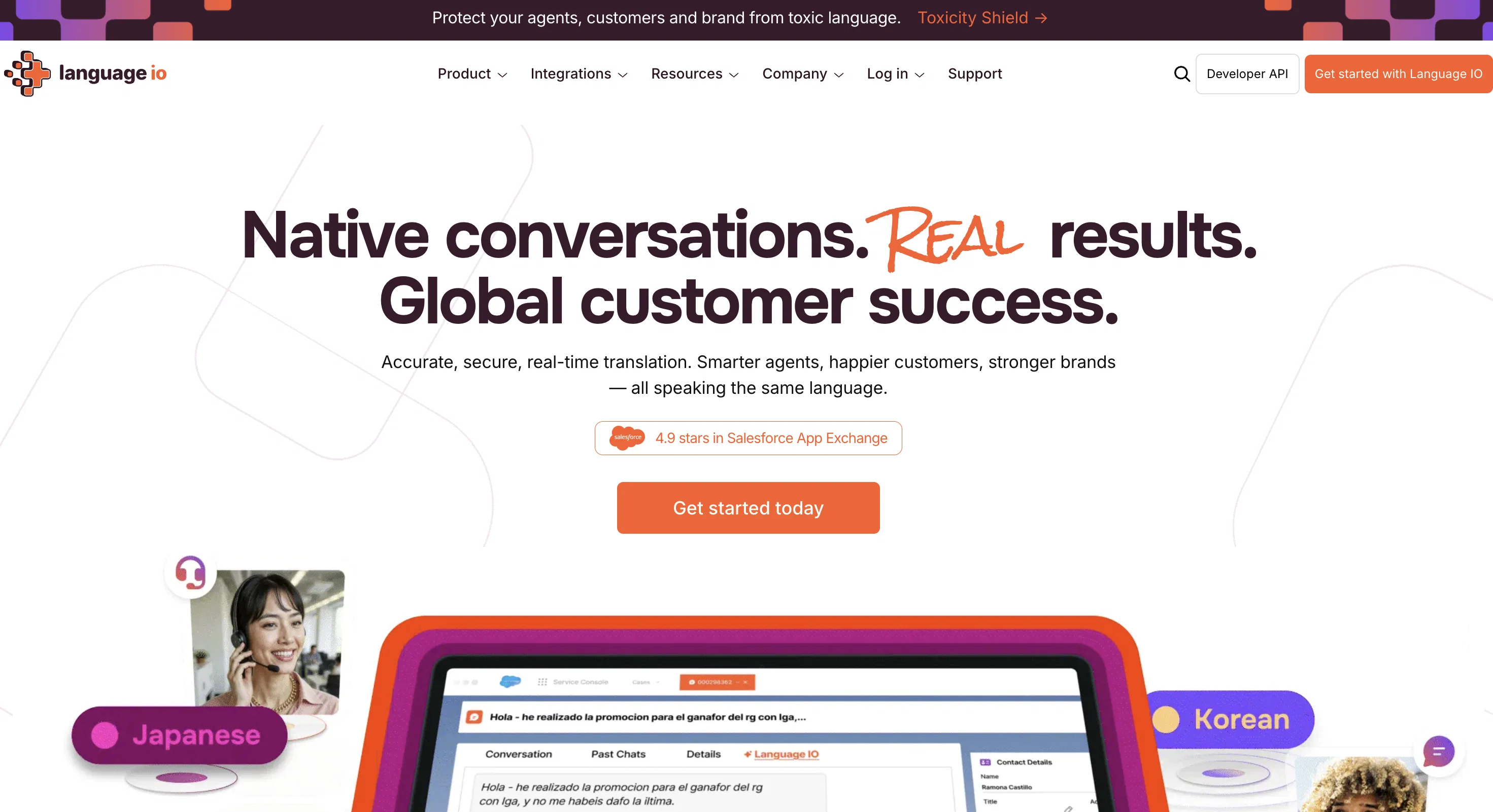 Language I/O website