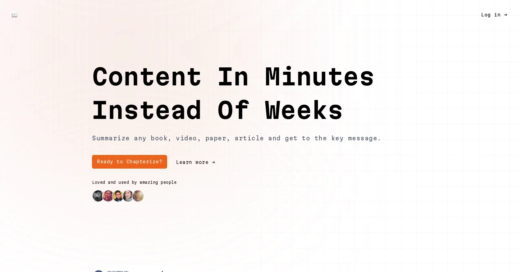 Chapterize website