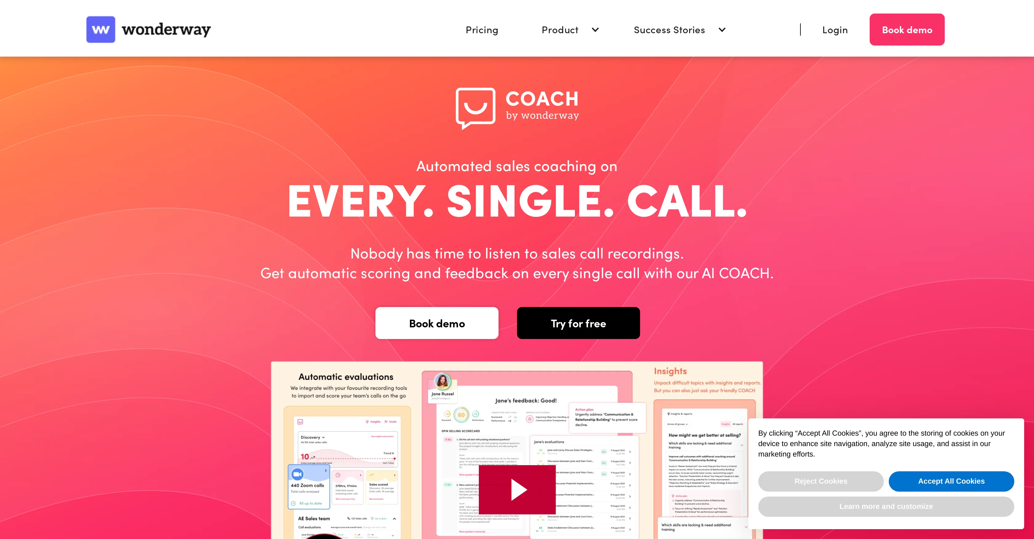Wonderway Coach website