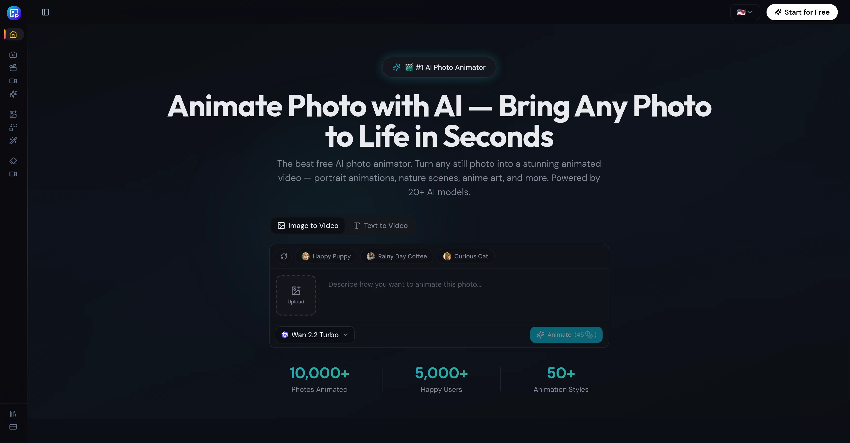 AnimatePhoto.io website