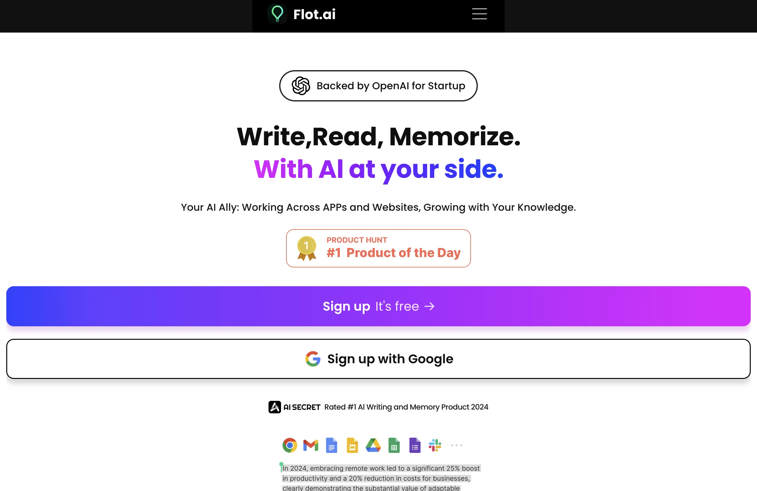 Flot.ai website
