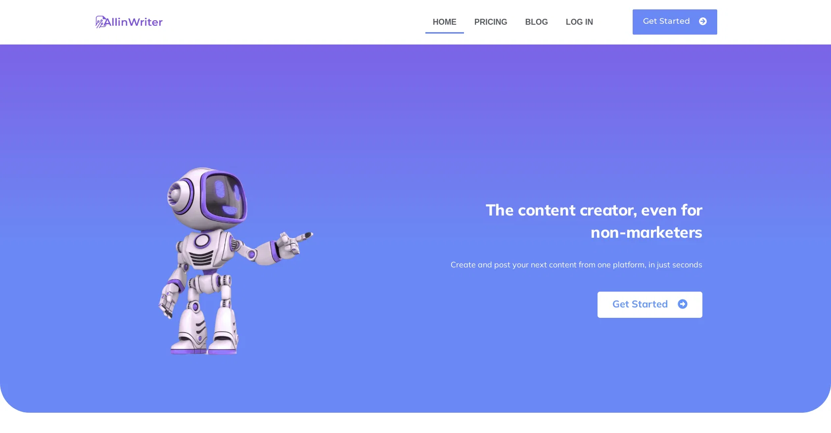 AllinWriter website