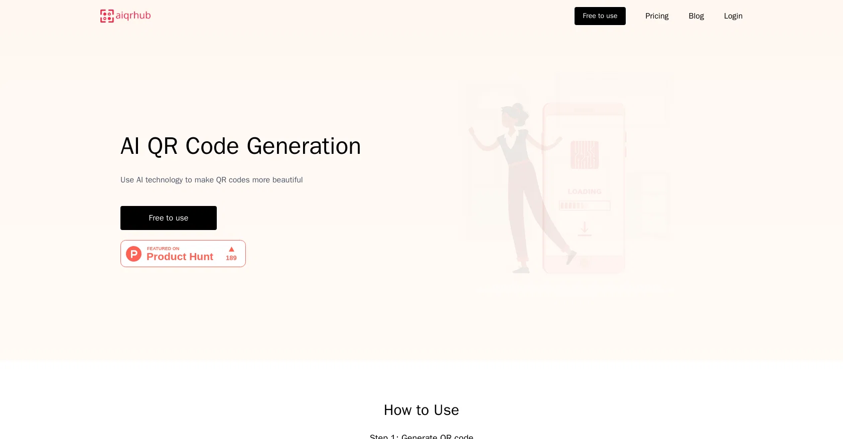 AIqrhub website