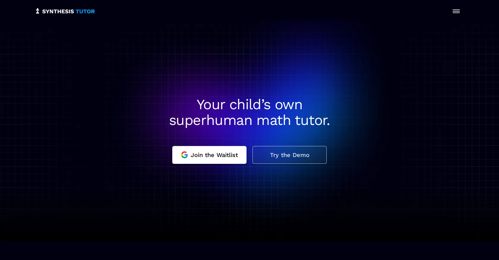 Synthesis Tutor website