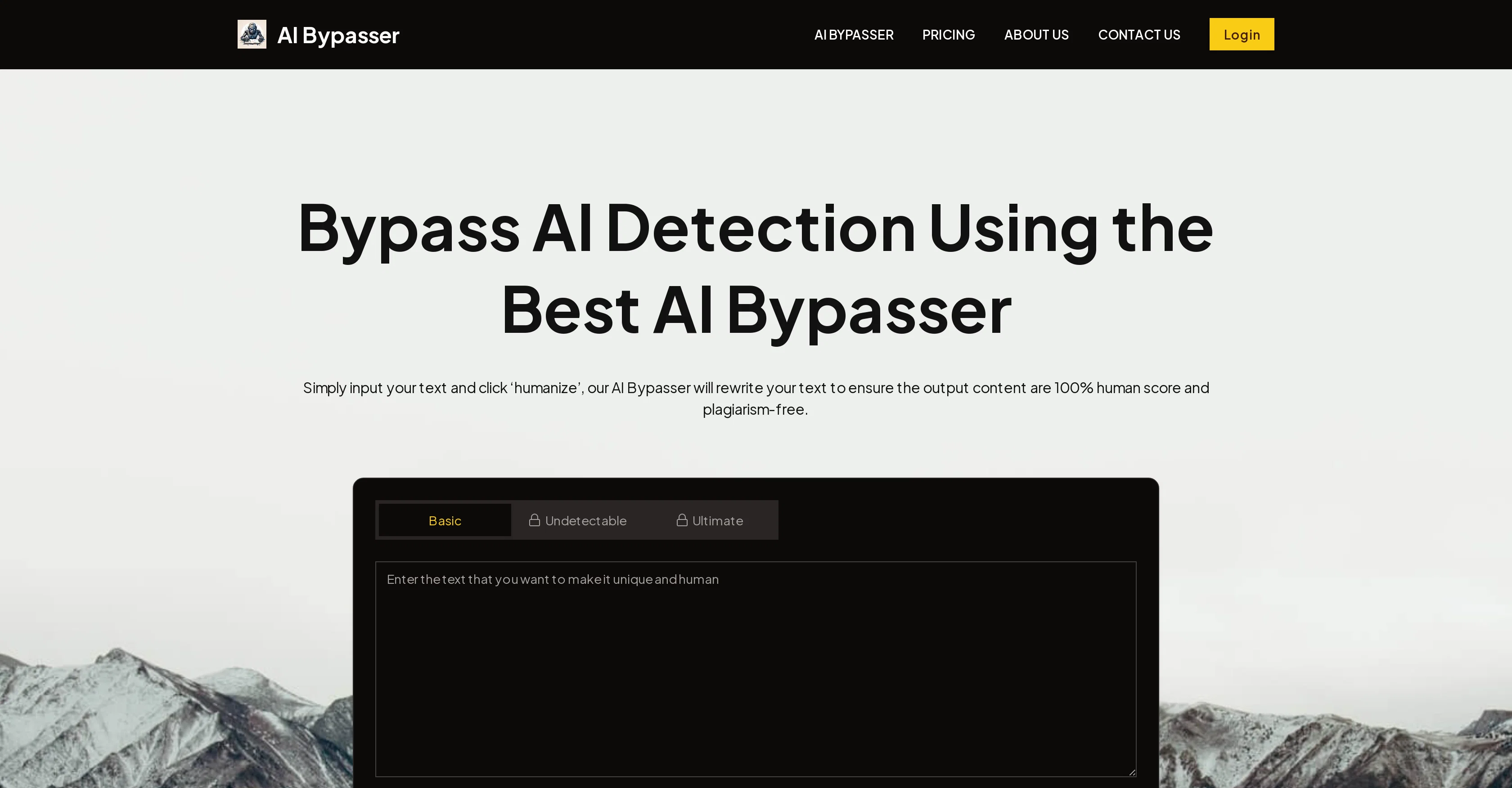AI Bypasser website