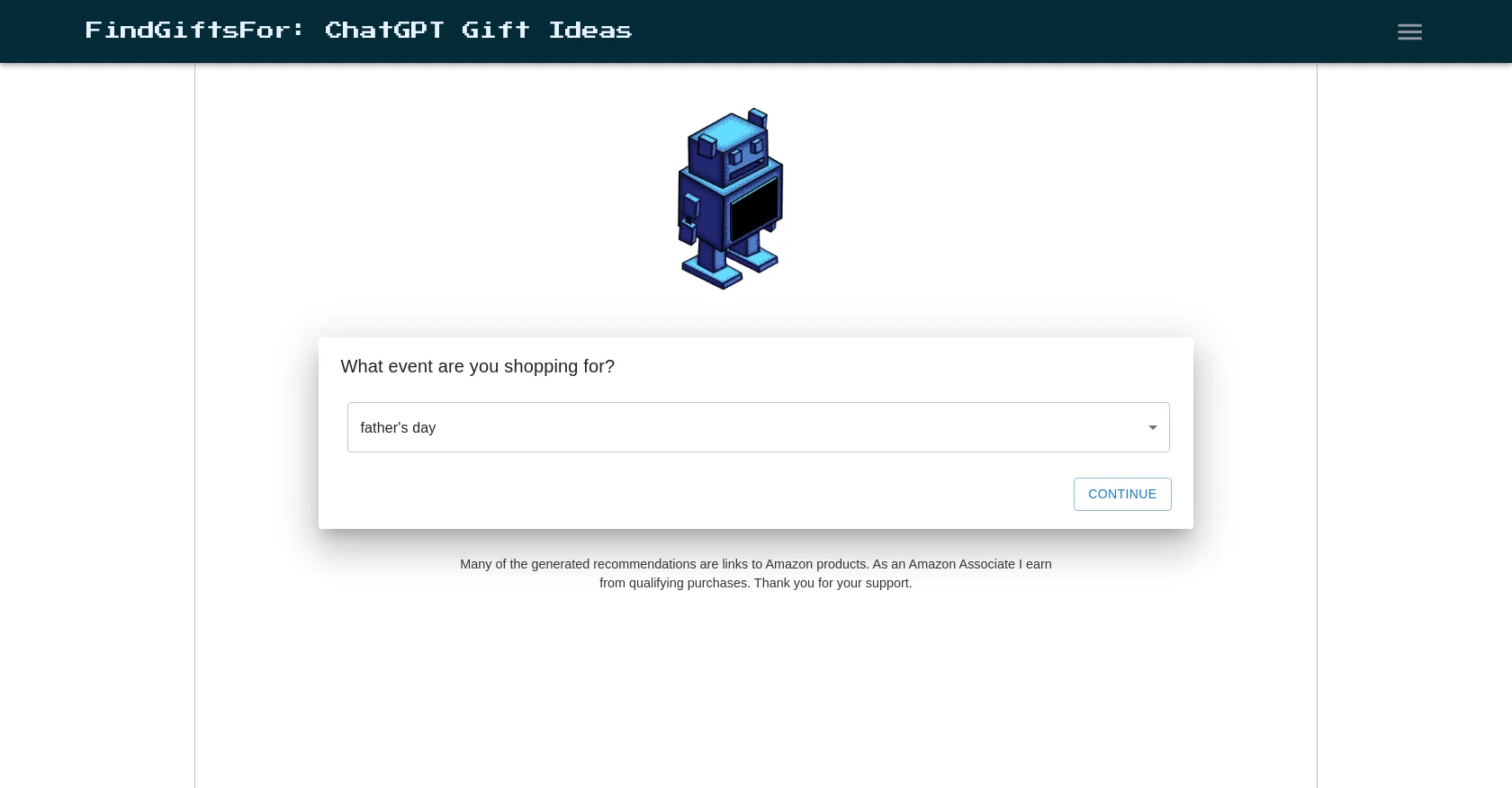 Findgiftsfor website