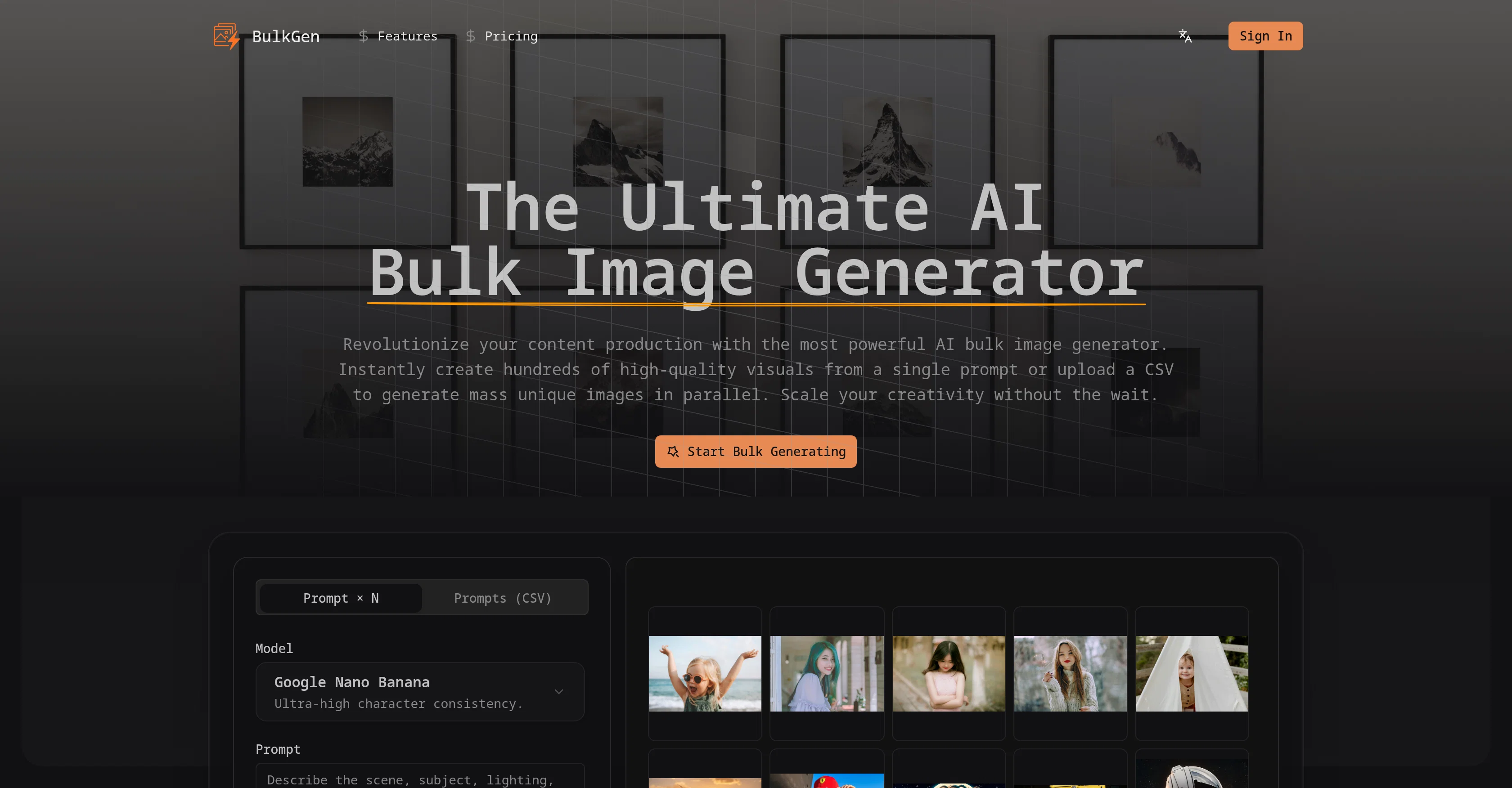 BulkGen website