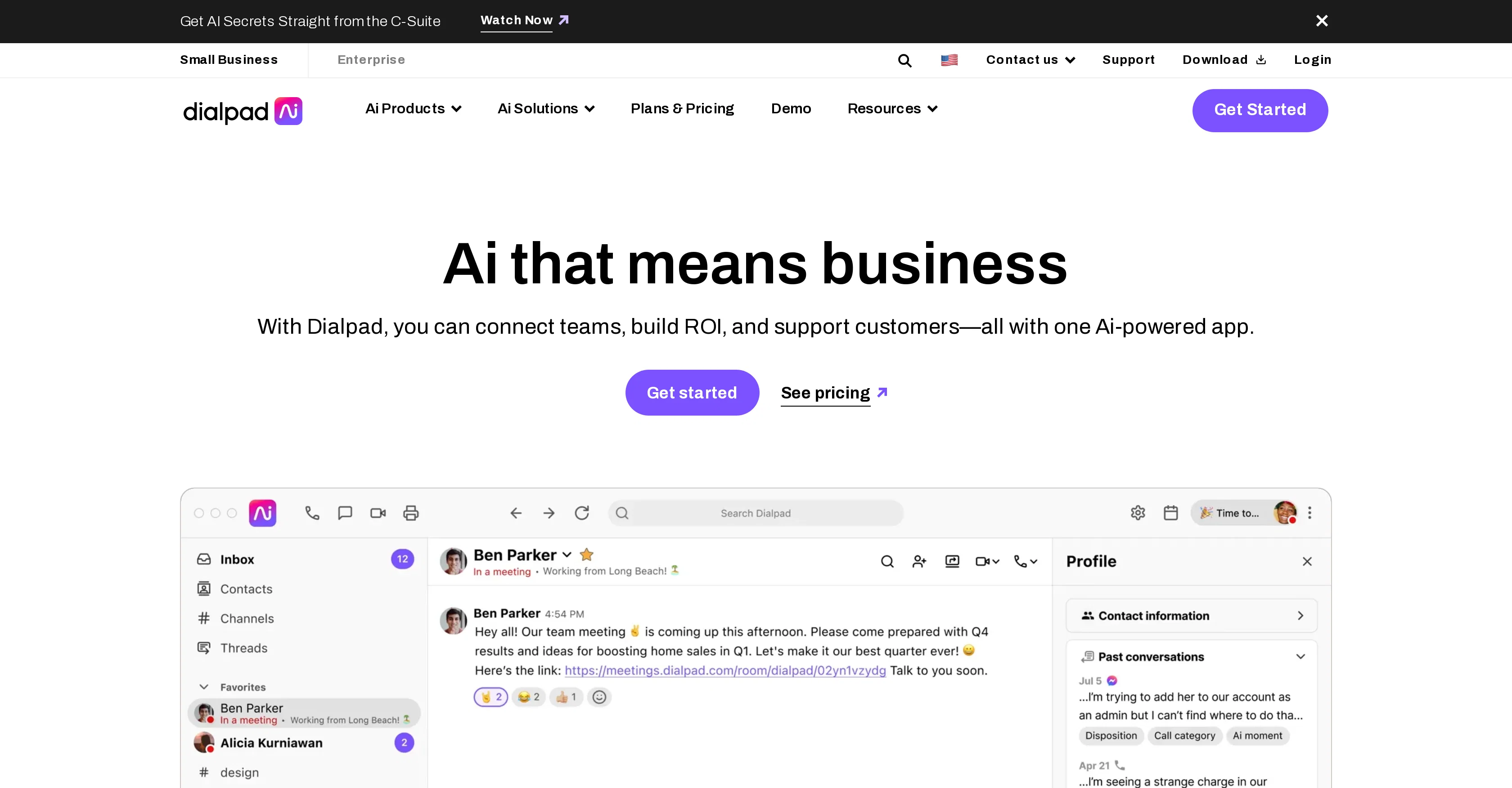 Dialpad website