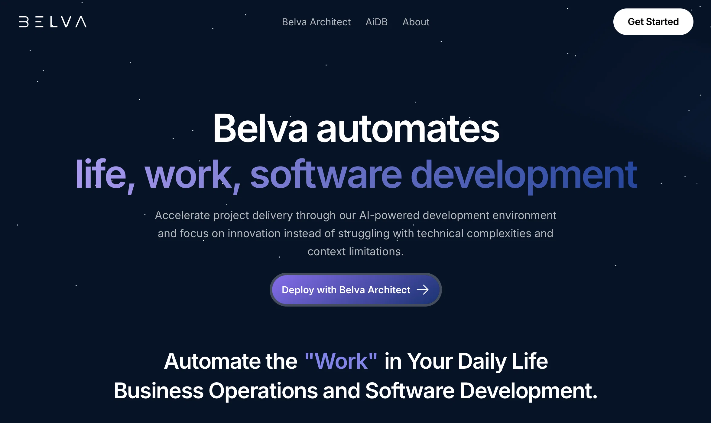 Belva website