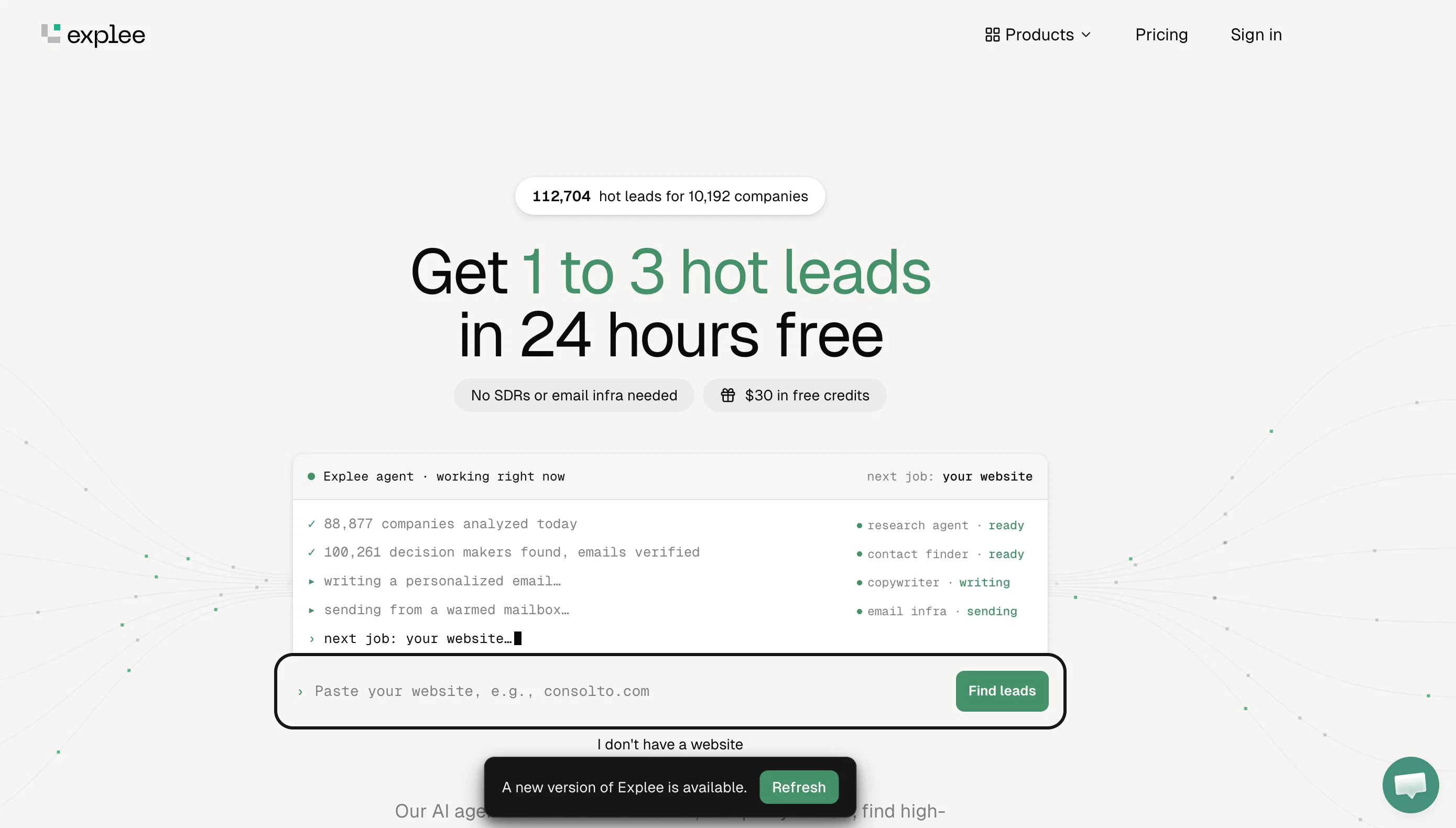 Explee website