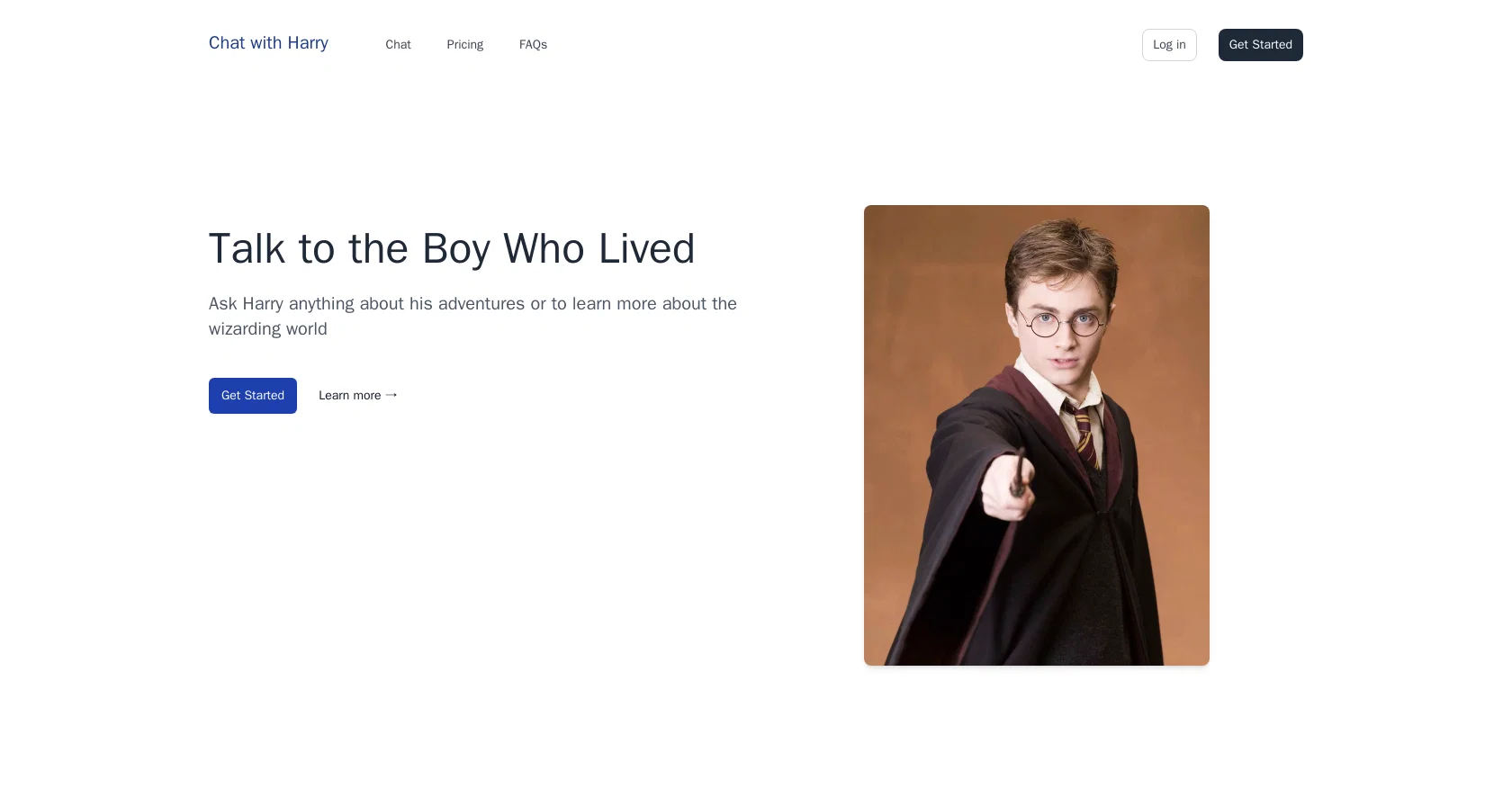 Chatwithfiction website