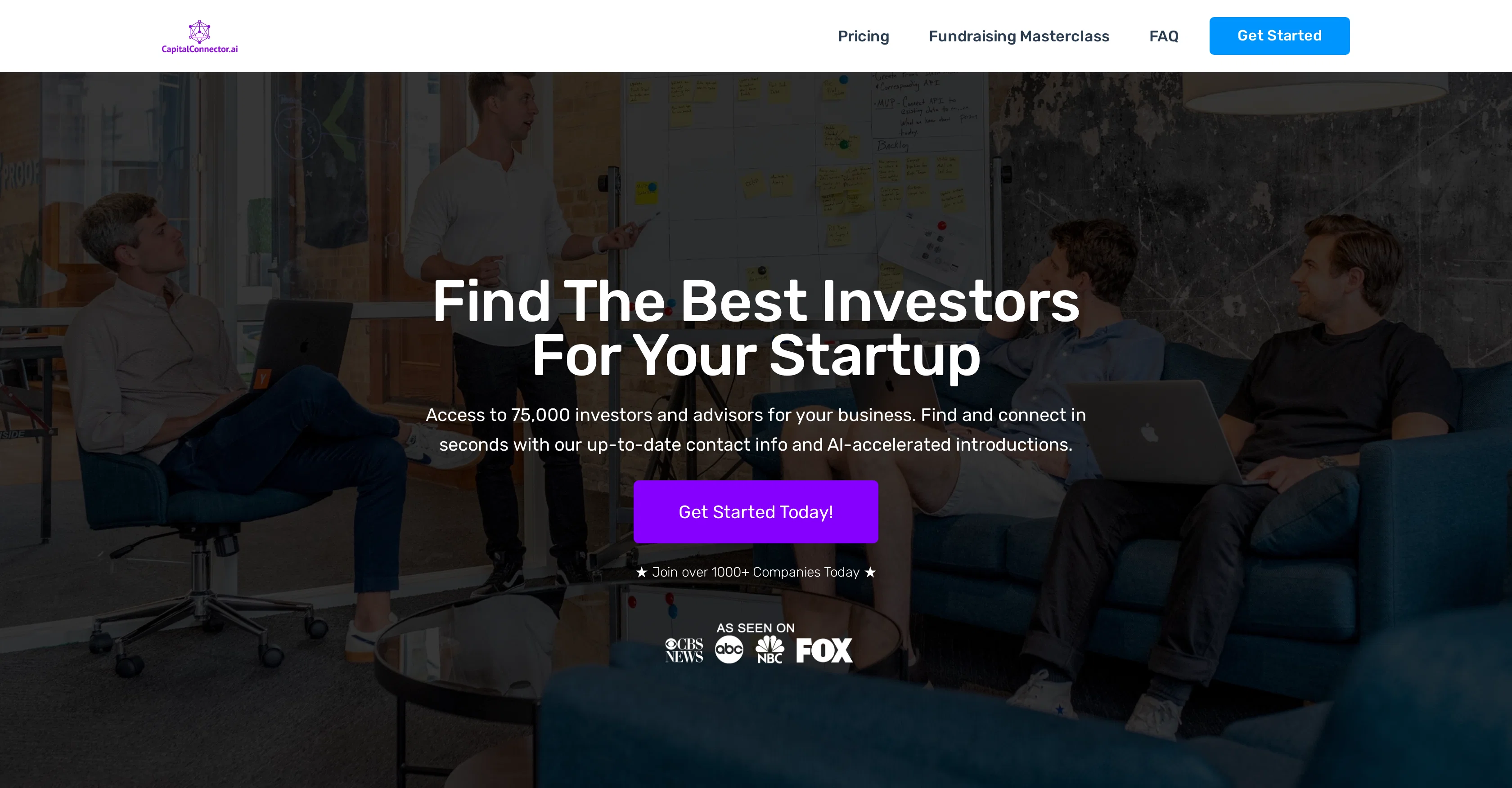 CapitalConnector website