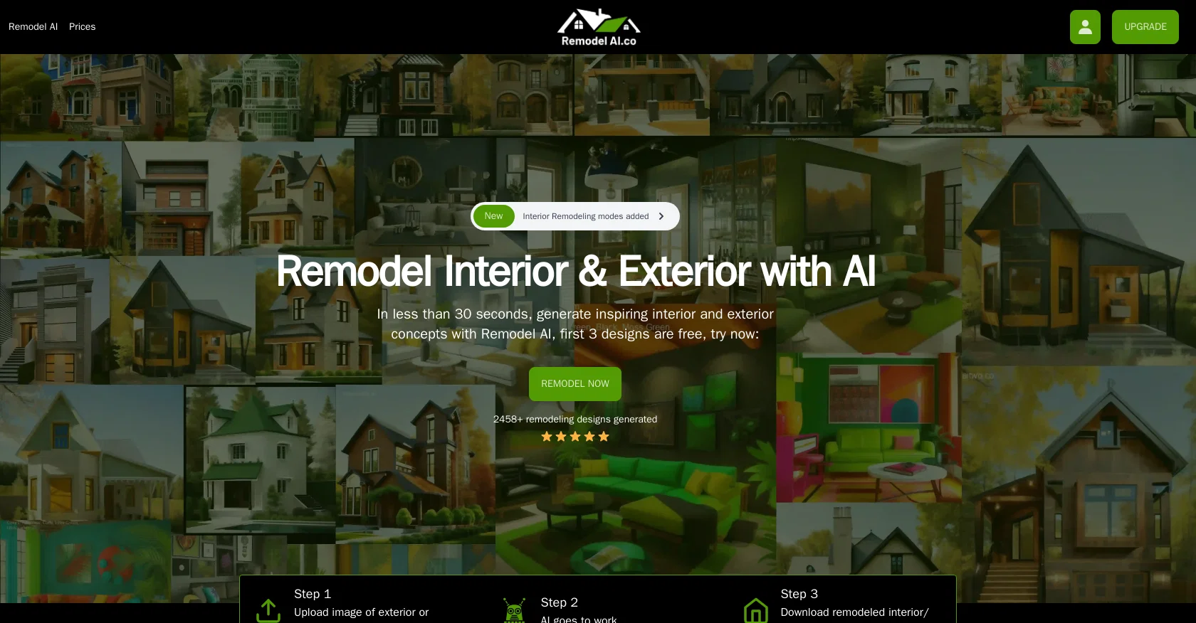 Remodel AI website