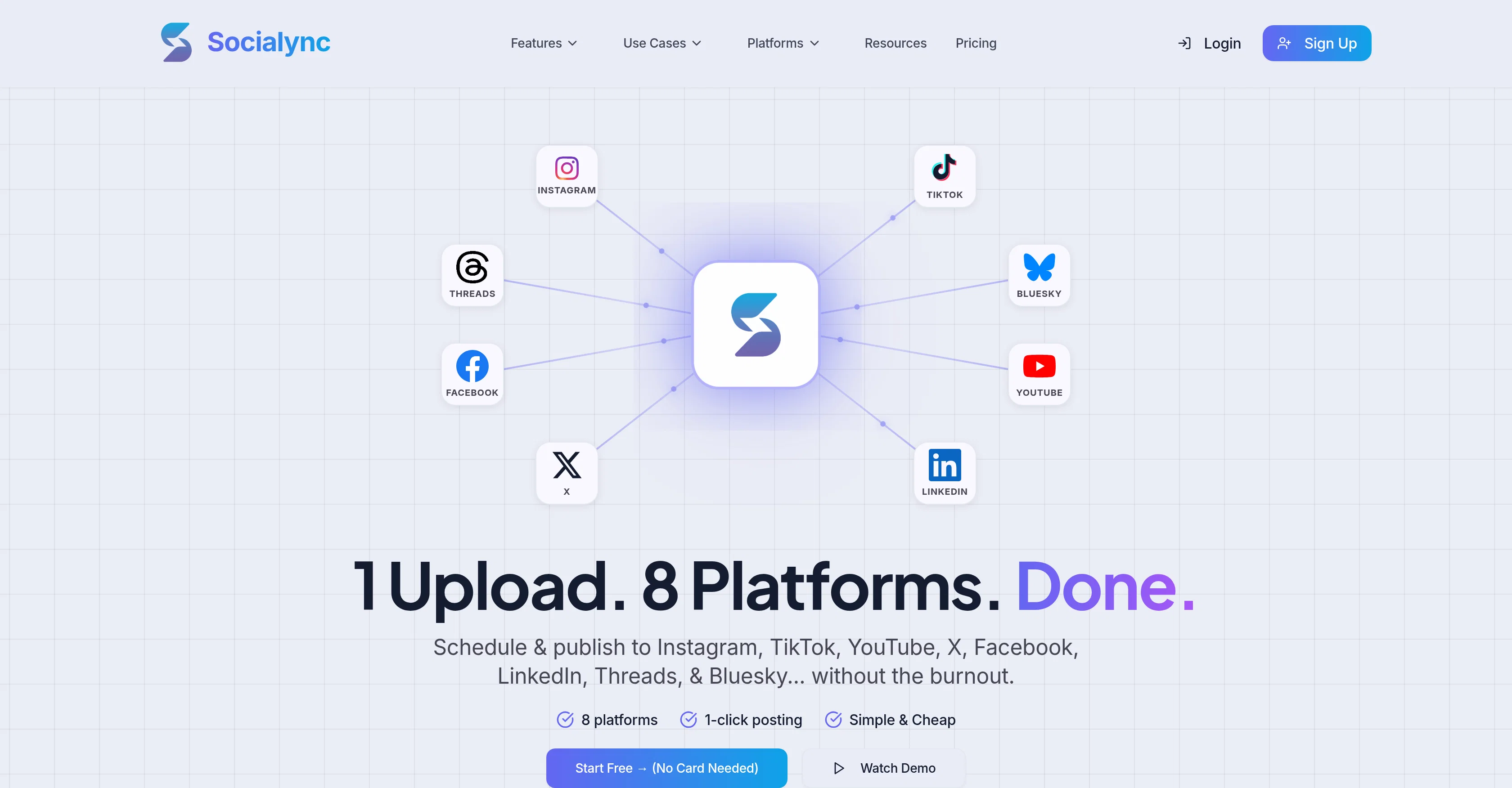 Socialync website
