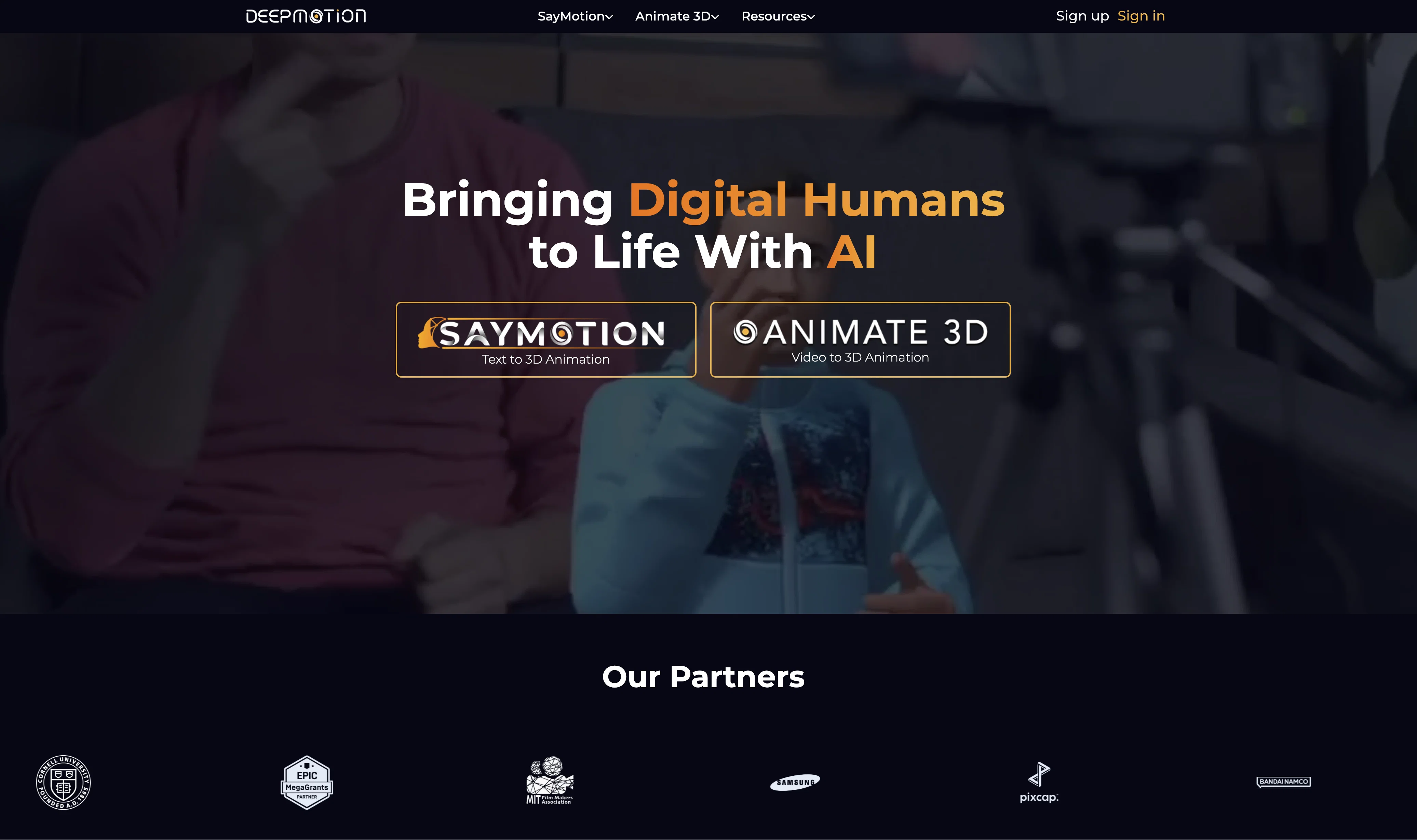 Deepmotion website
