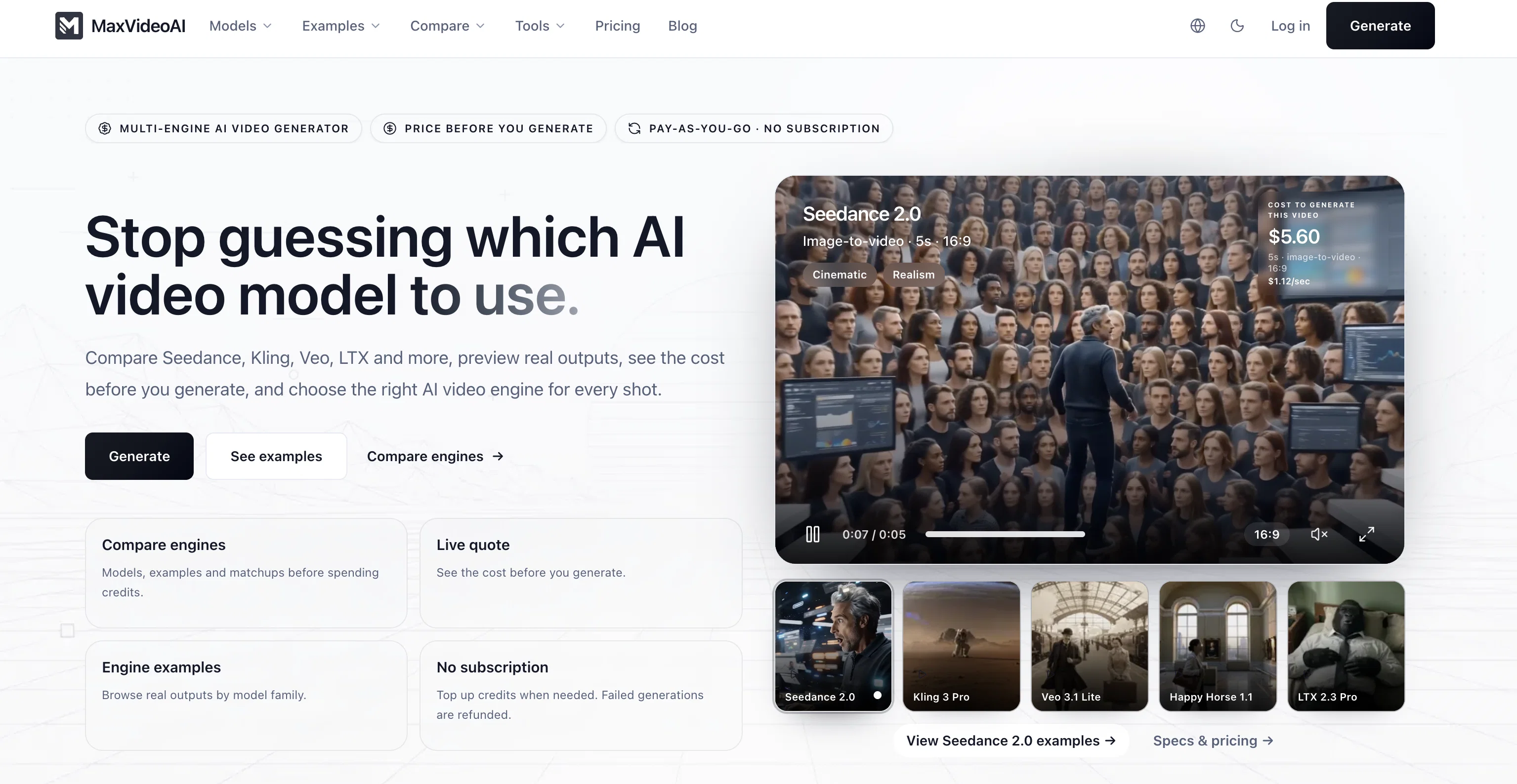 MaxVideoAI website