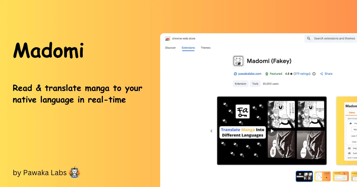 Manga Translator by Fakey website