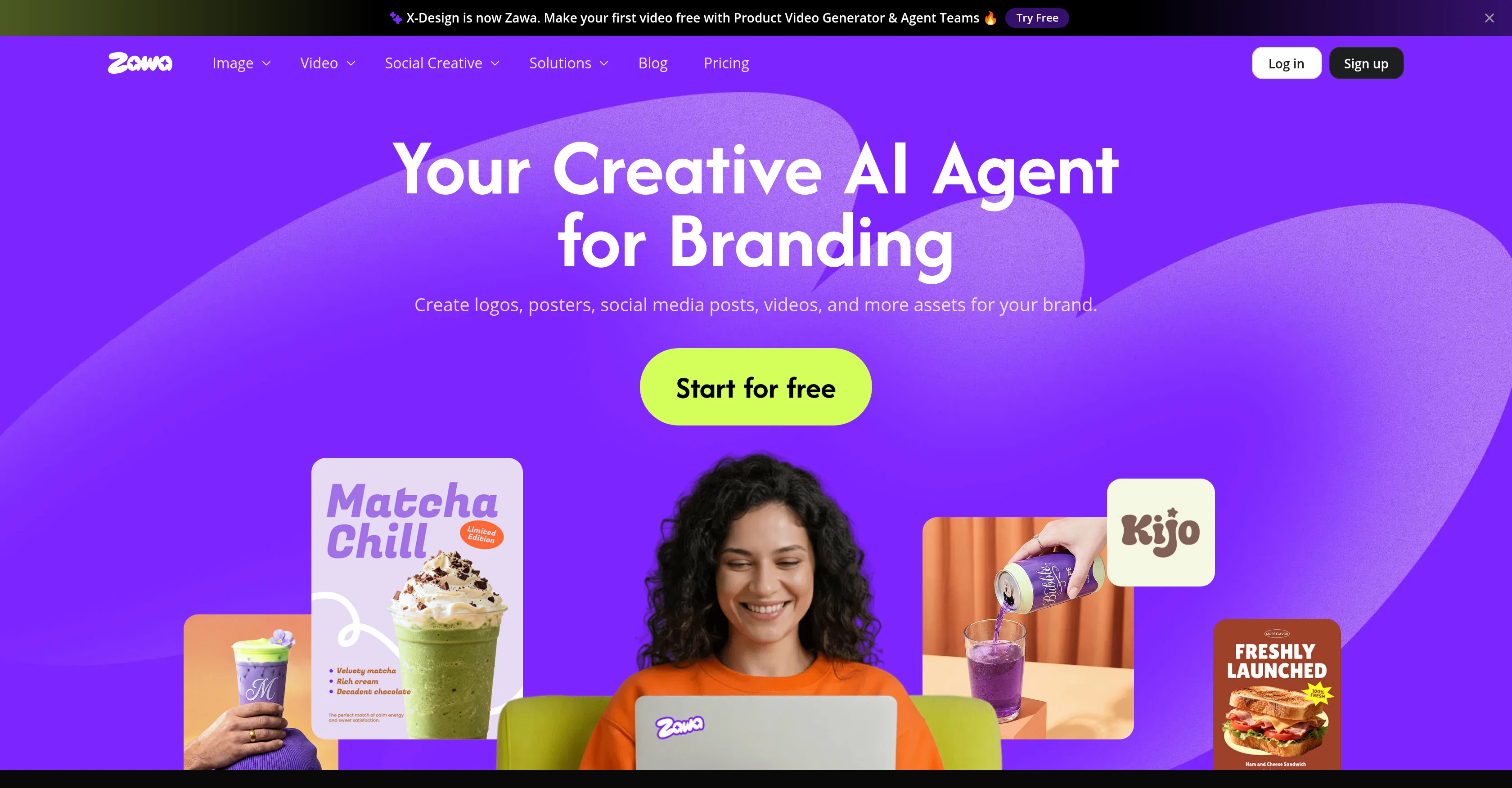 Zawa AI | Brand Kit Generator & Editor website