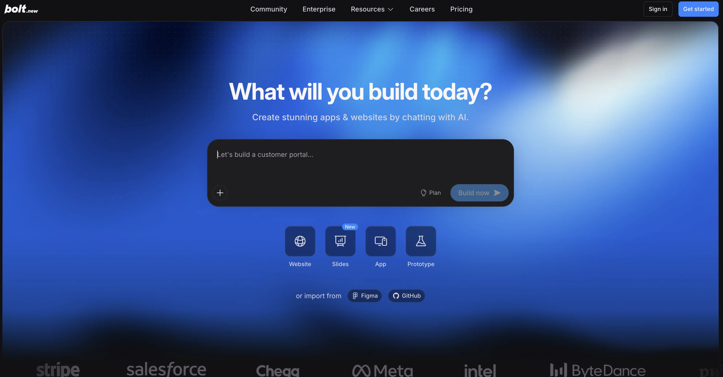 bolt.new website