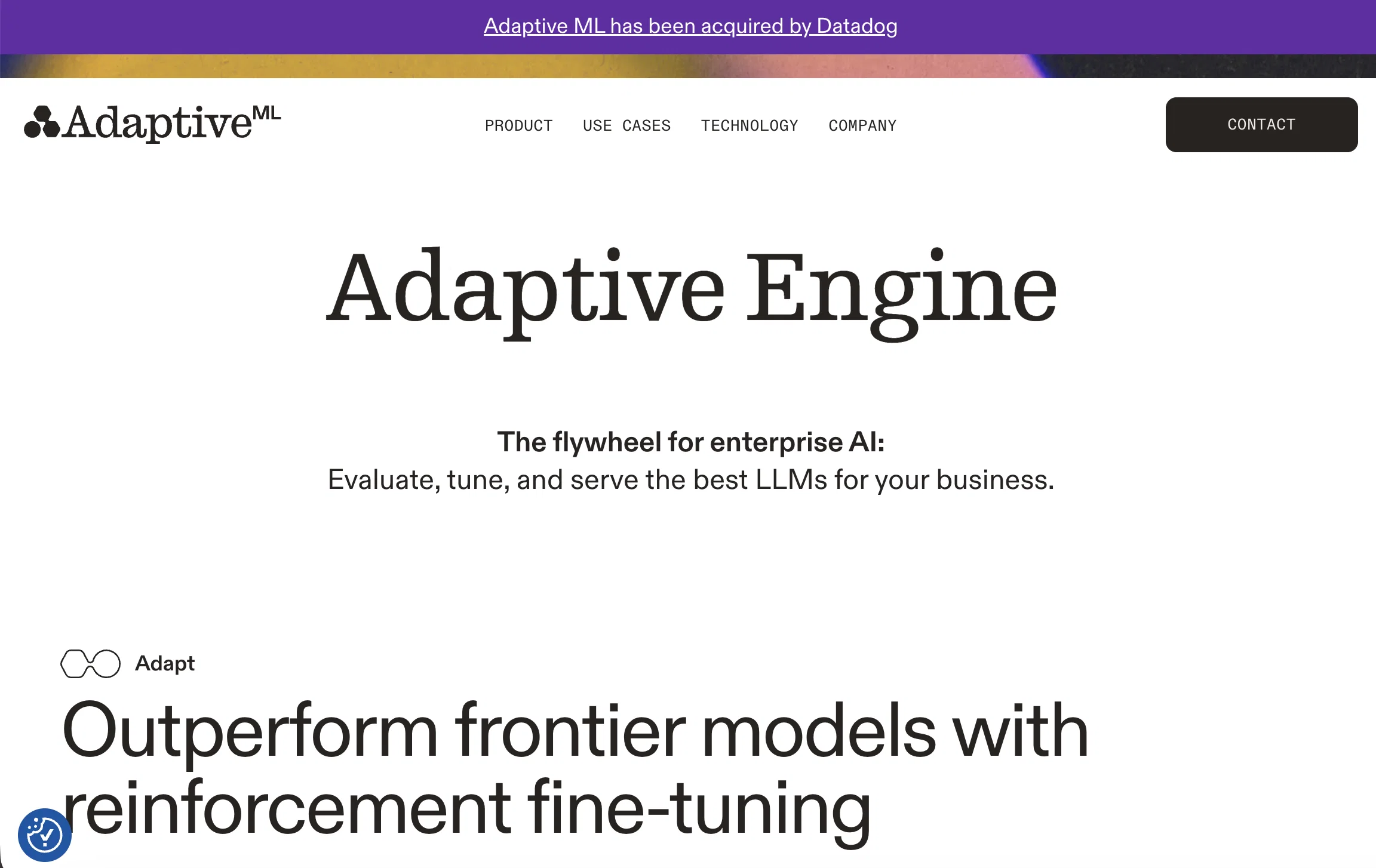 Adaptive Engine website