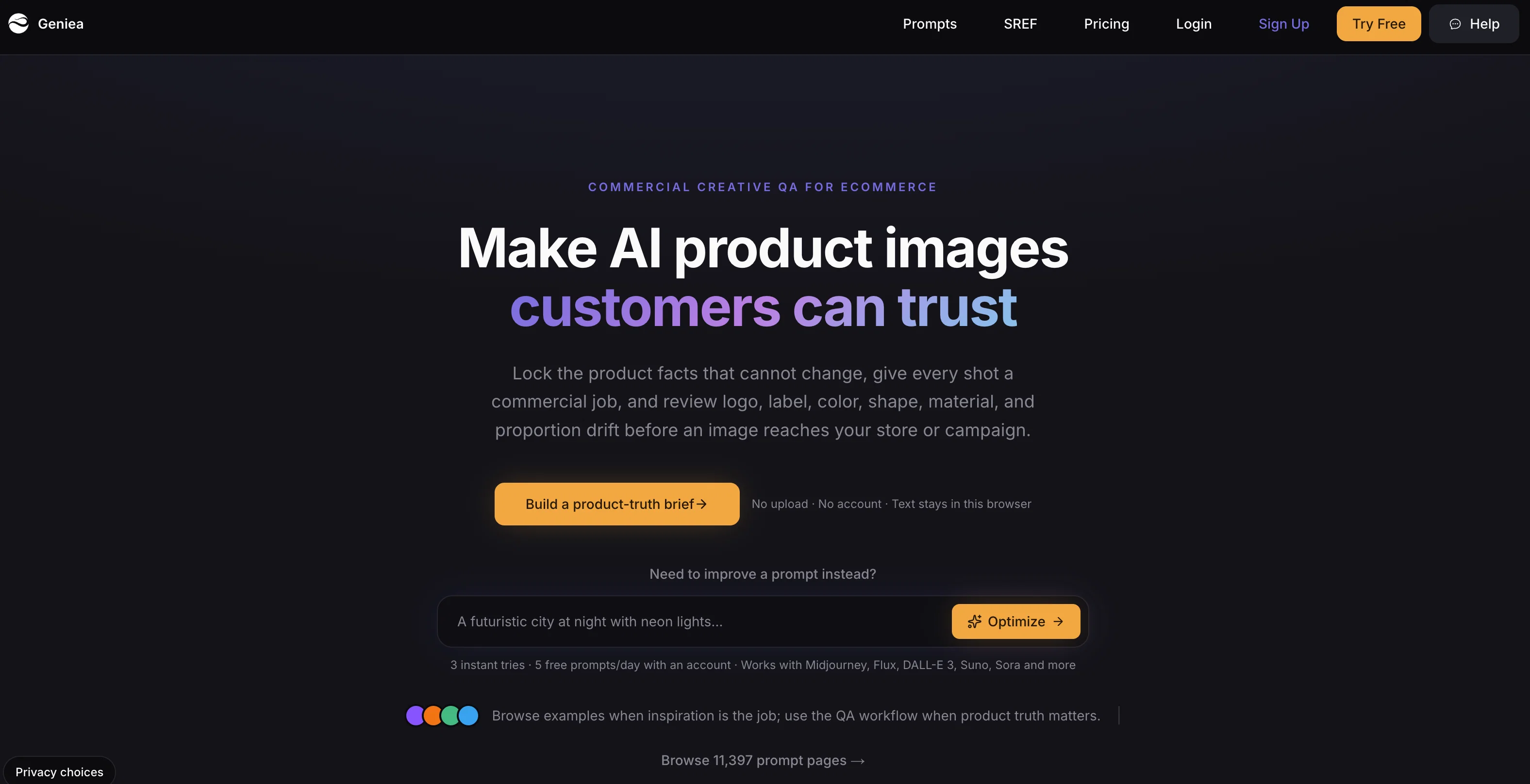 Geniea website