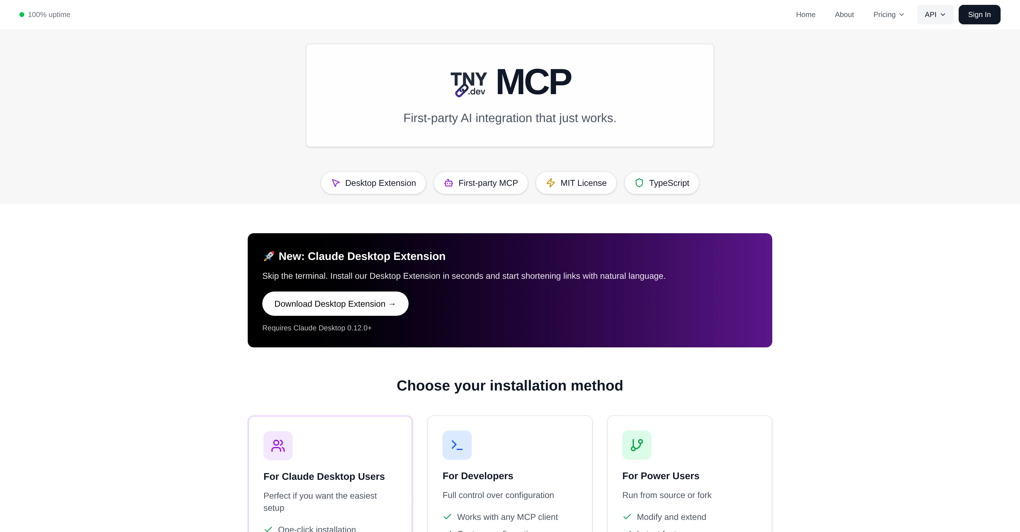 tny.dev website