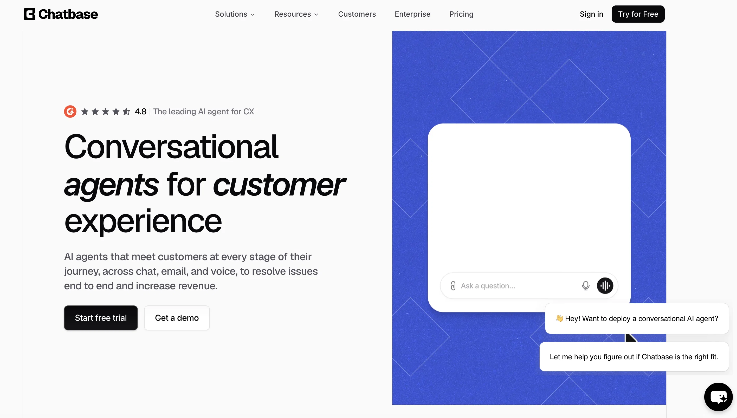 Chatbase website