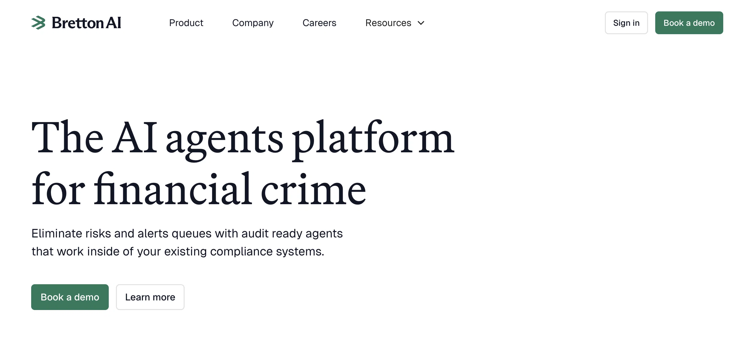 Bretton AI website