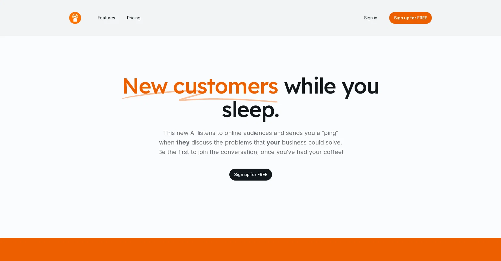 CustomerPing website